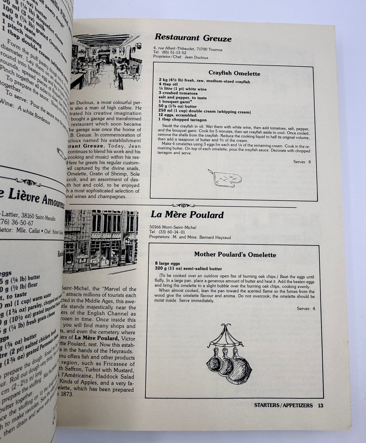 The Master Chefs of France Recipe Book, 1981