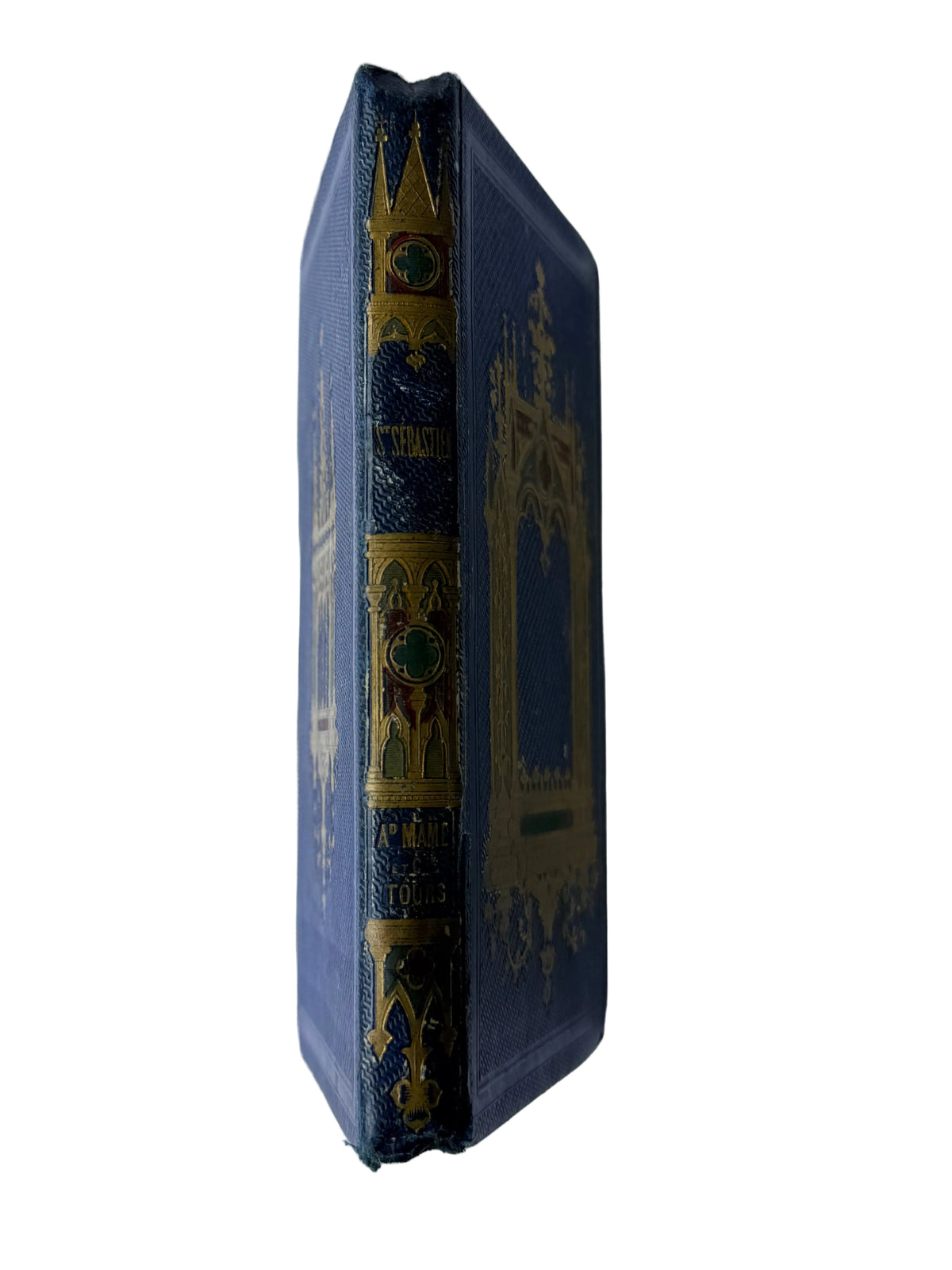 Saint Sebastian, French Cartonnage Book, 1856 DSM Vintage