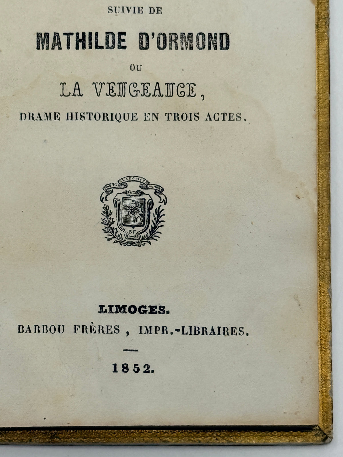 La Muette de Chamonix, French, 1852