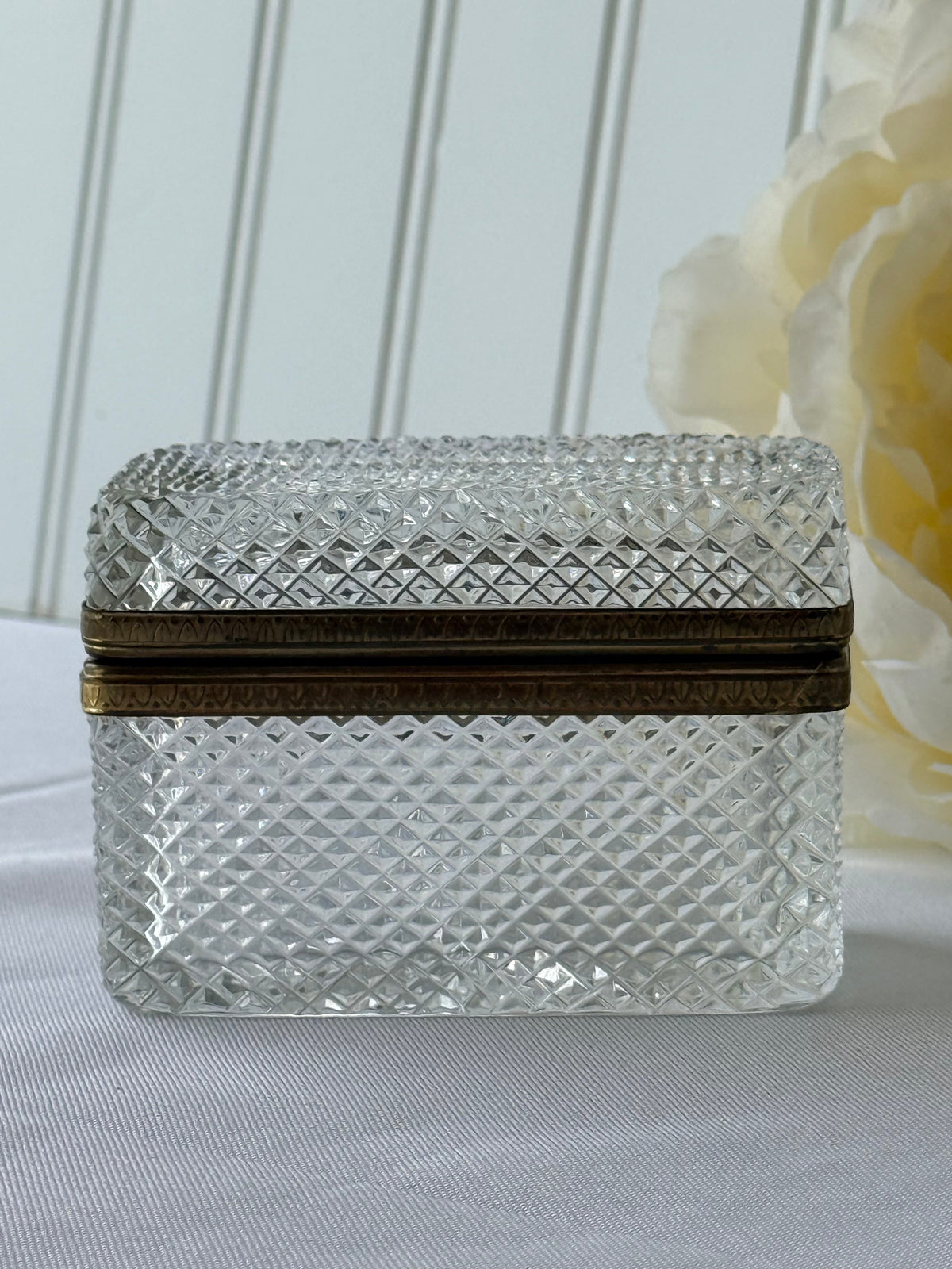 Diamond Cut Crystal Box DSM Vintage