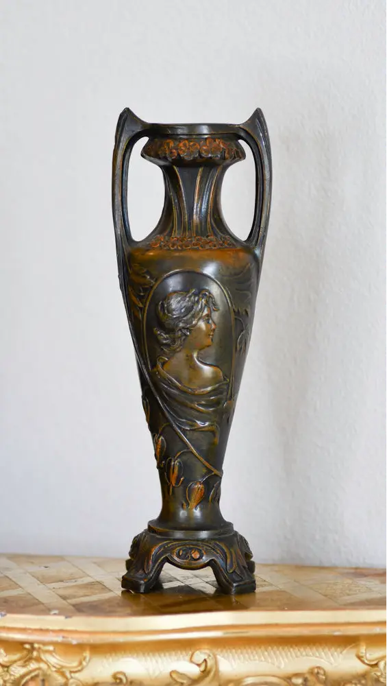 Art Nouveau Vintage French Vase BB Antiques & Imports