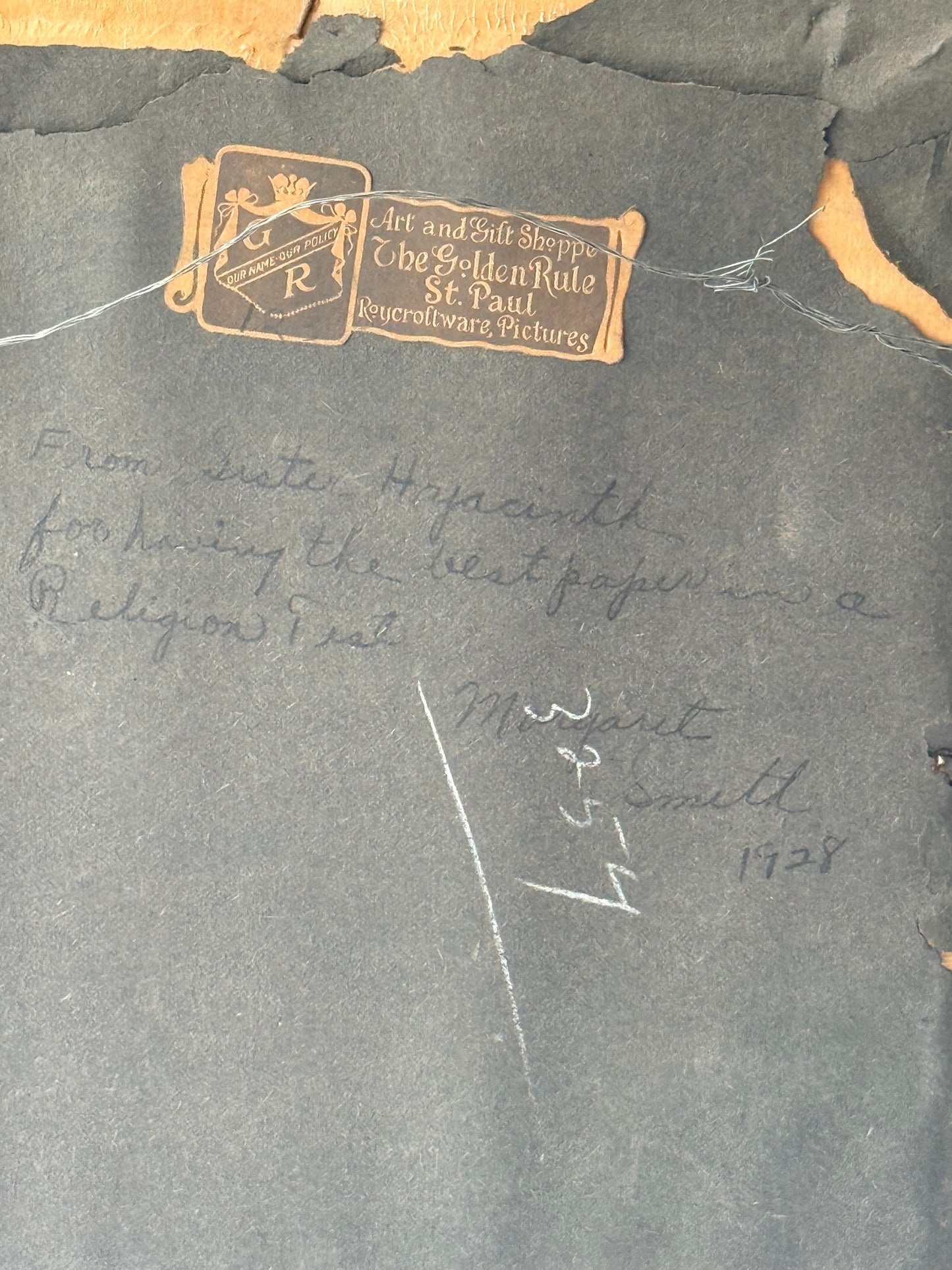 Vintage Virgin Mary Wall Art, 9”