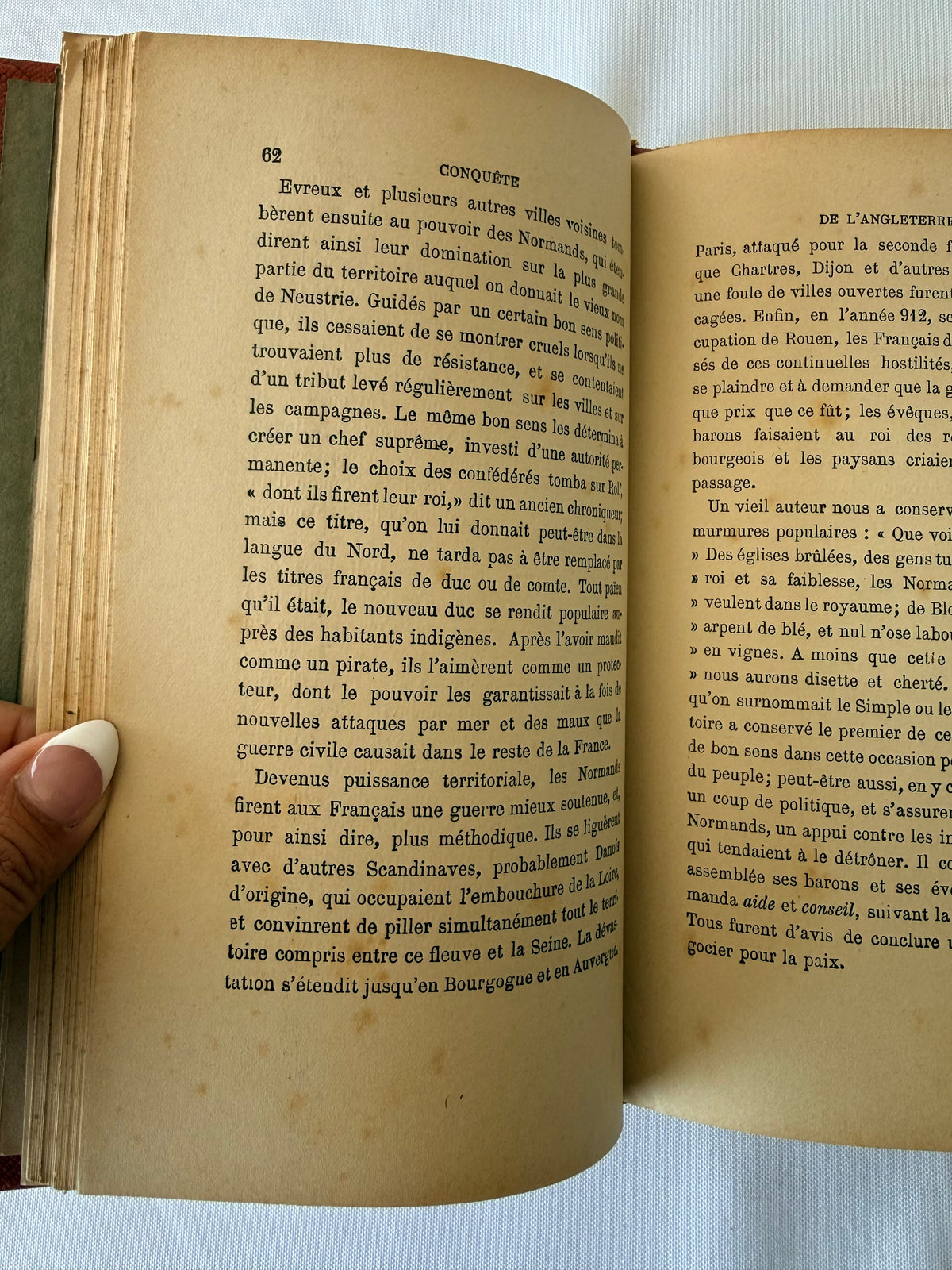 History of the Conquest of England, French Cartonnage Book