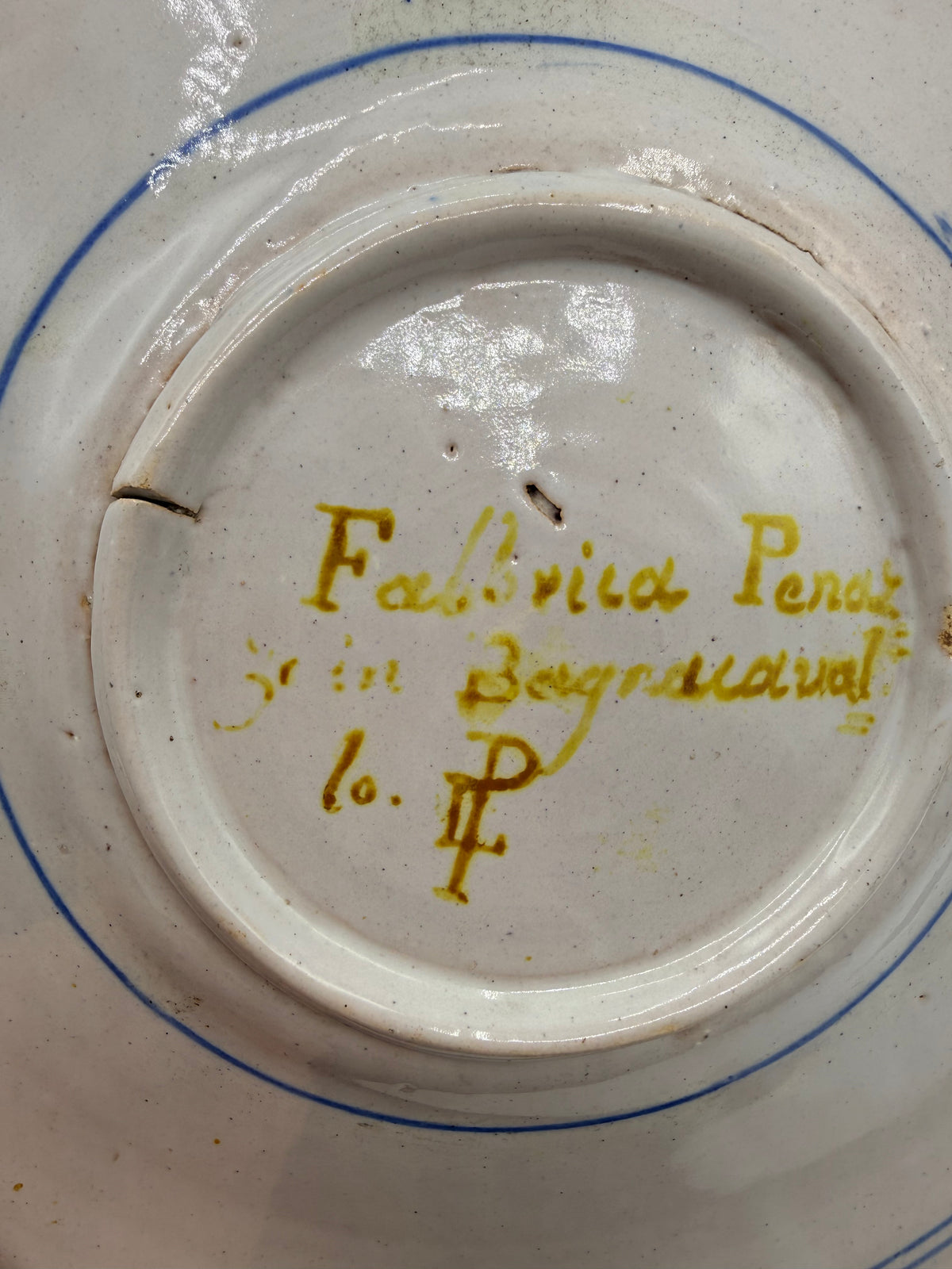 Antique Signed Royal Style Italian Plate