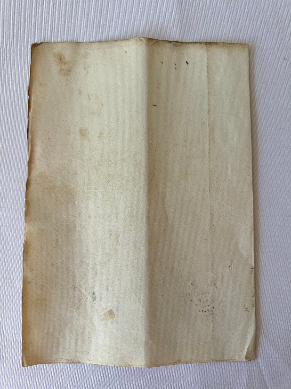 French Handwritten City Hall Document, 1838, Grenoble DSM Vintage