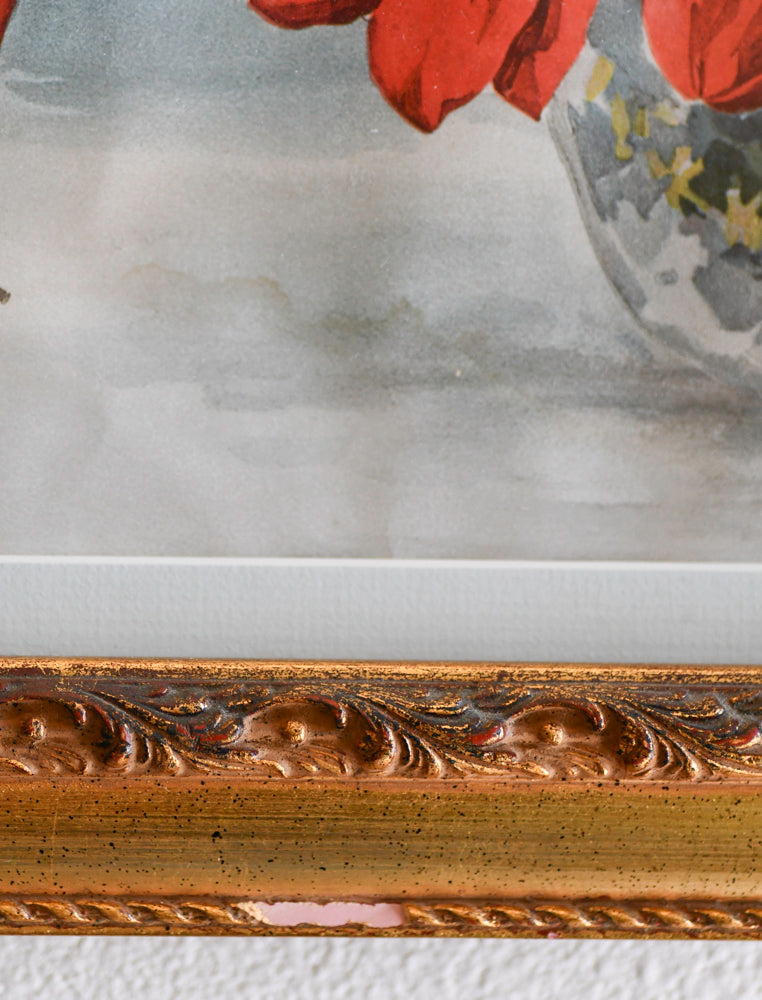 Paul de Longpre Still Life Watercolor, 1898