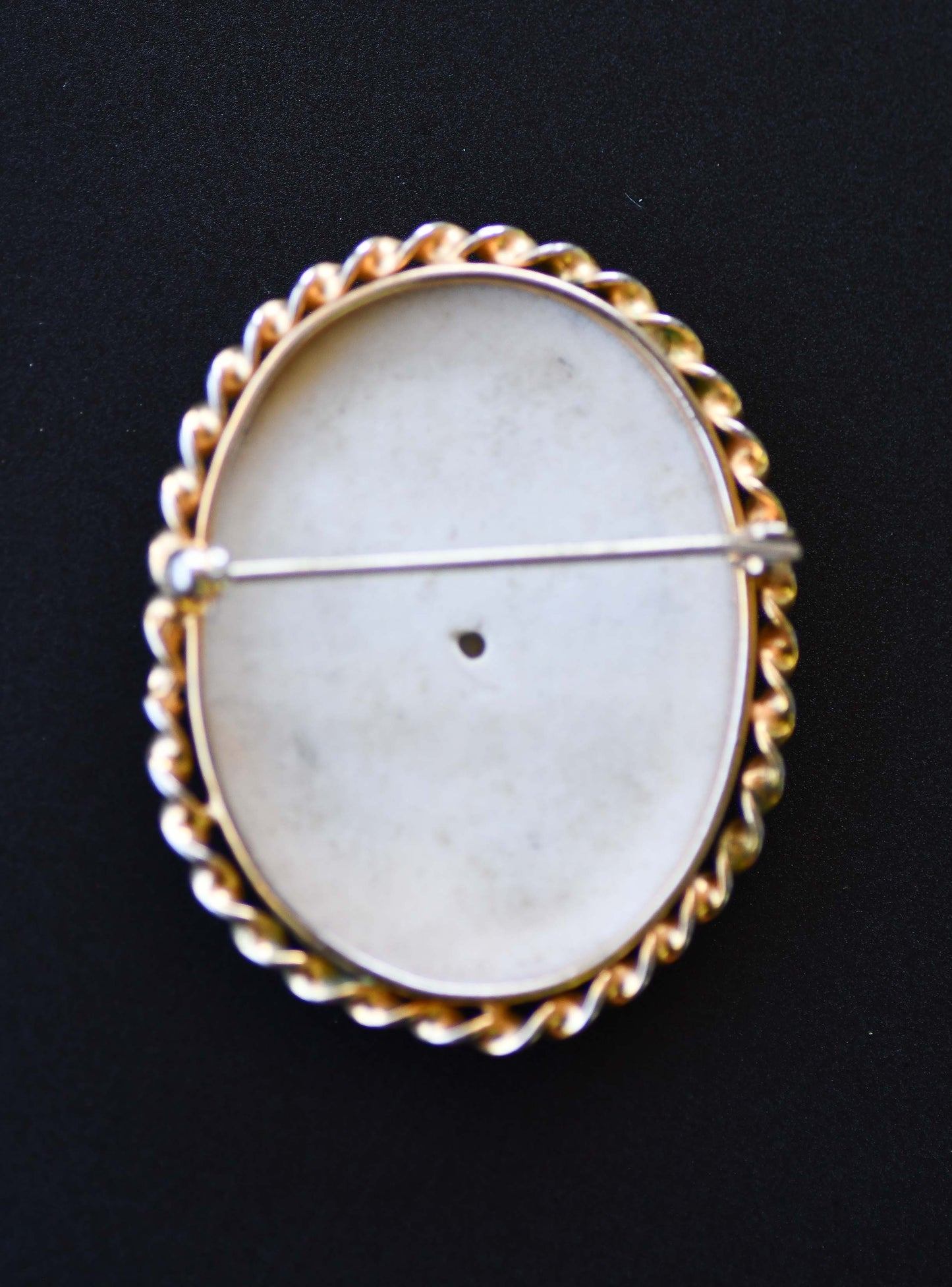 Antique Painted Victorian Style Brooch