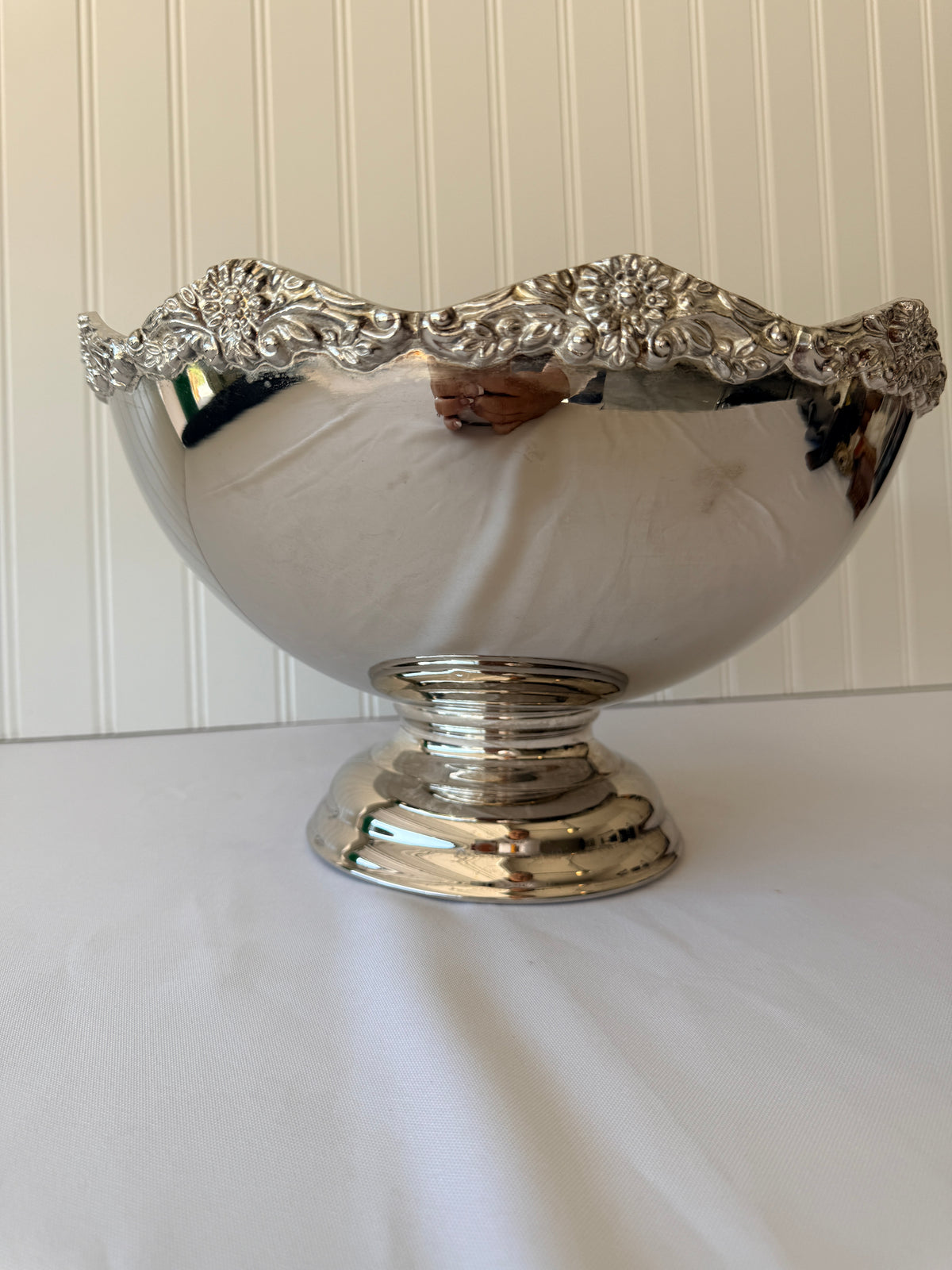 Vintage Silver Plated Pedestal Centerpiece Bowl
