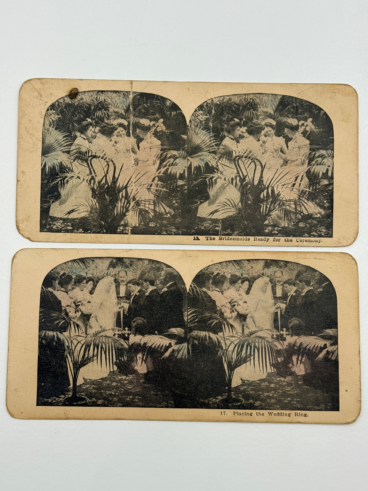 Lot of Five Home Life & Wedding Antique Stereotypes