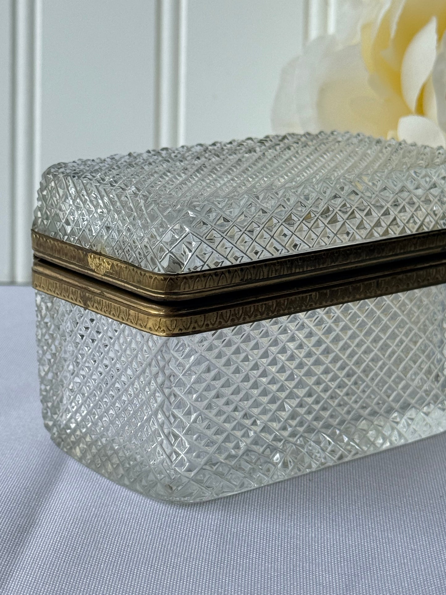 Diamond Cut Crystal Box
