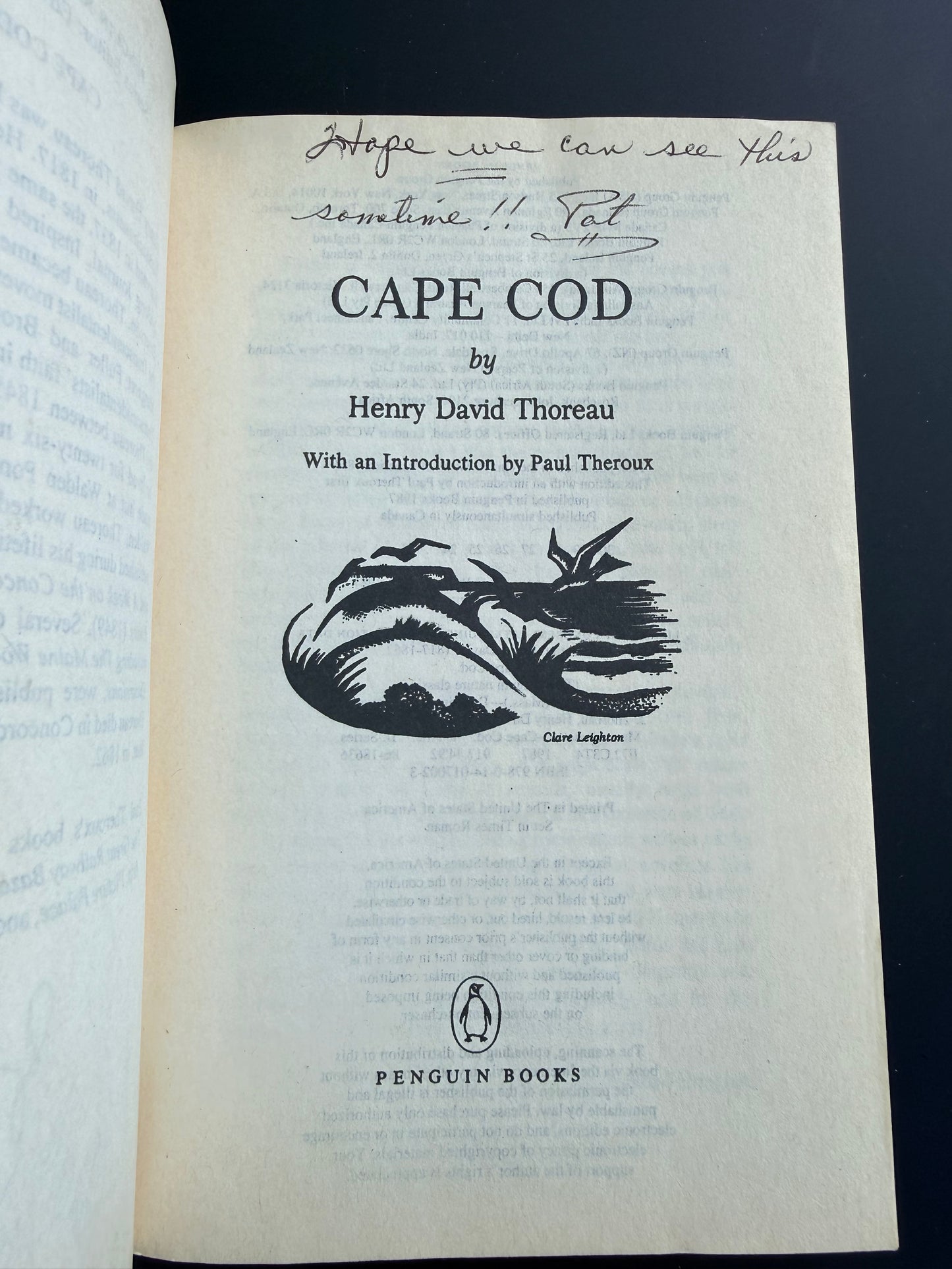 Cape Cod by Henry David Thoreau, 1987