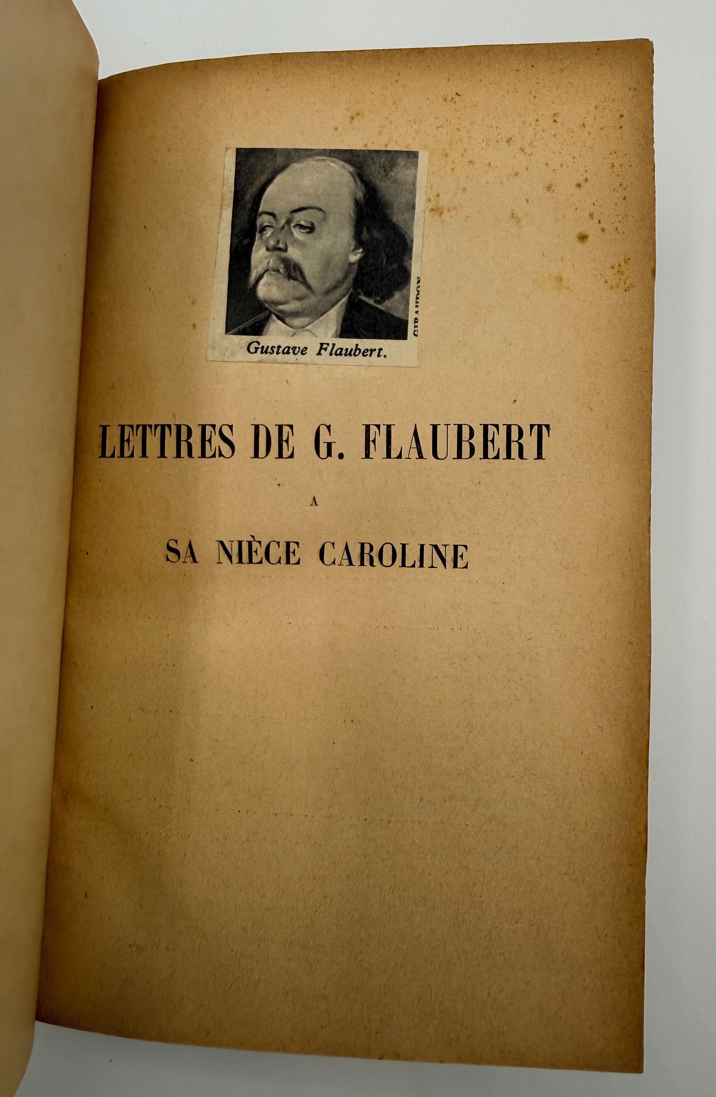 Gustave Flaubert’s Lettres a Sa Niece Caroline, French