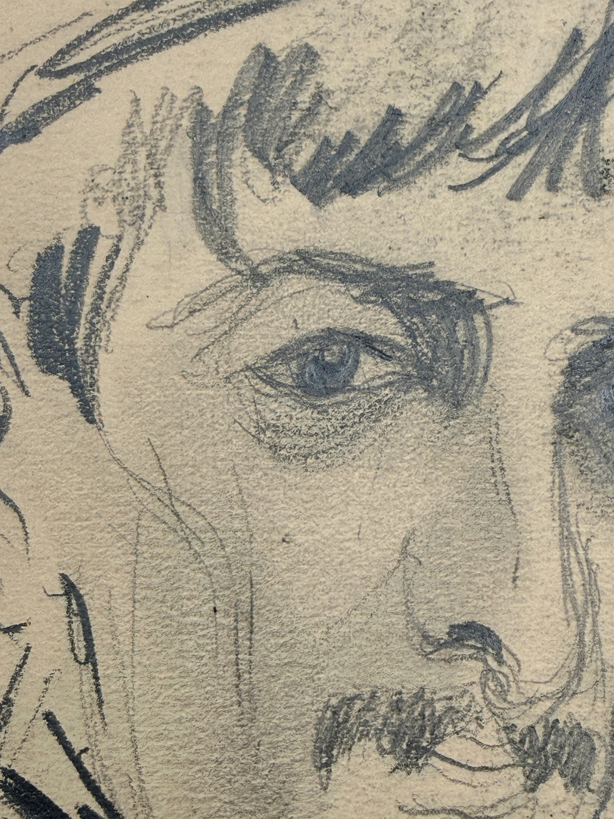 Vintage Unsigned Paper Sketches, France