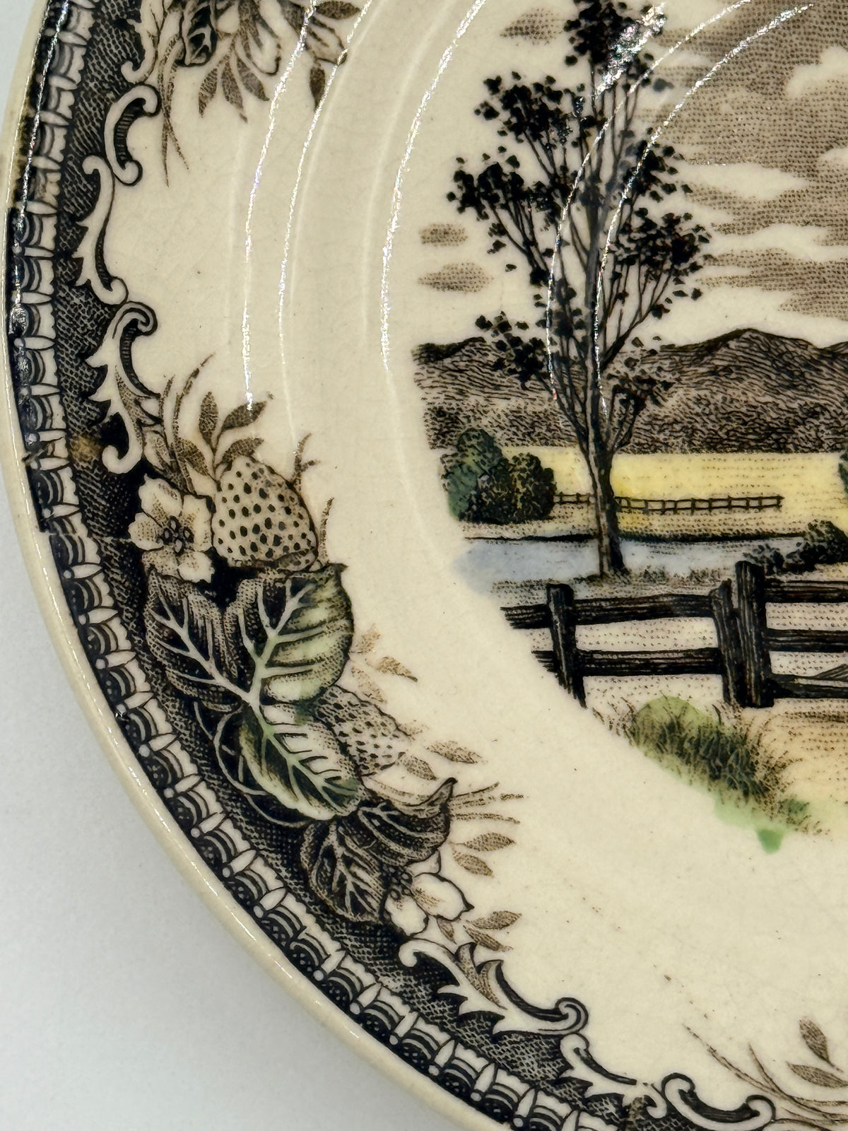 Floral English Country Style Small Plate, 5"