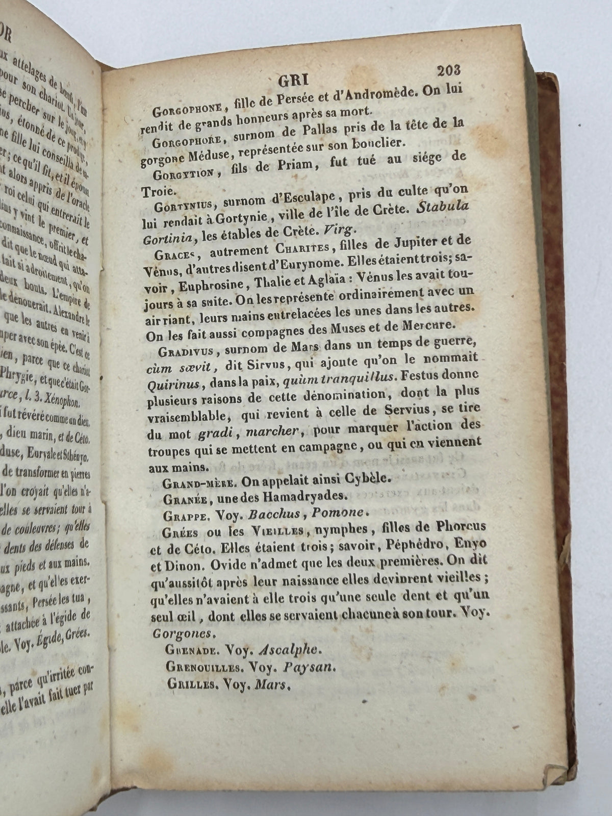 Dictionnaire Abrege de la Fable by Chompre, 1837