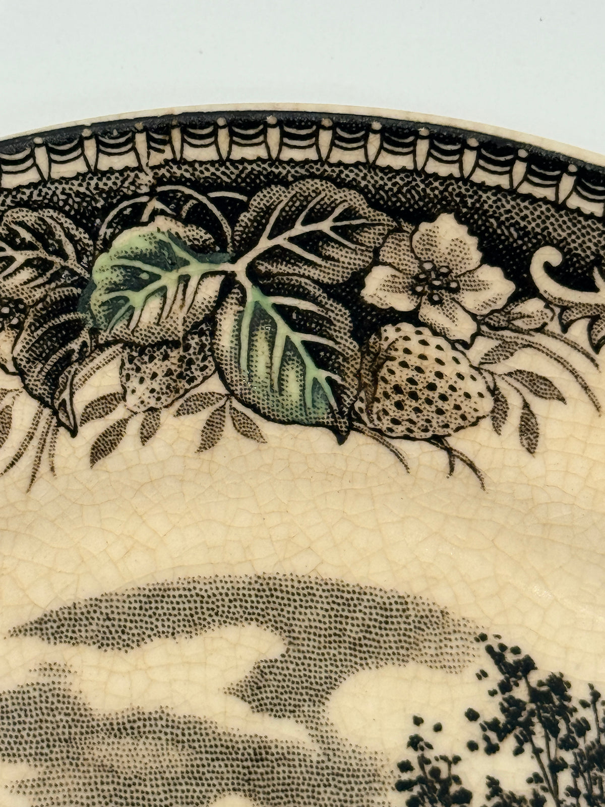 Vintage Pastoral Country Transferware Plate