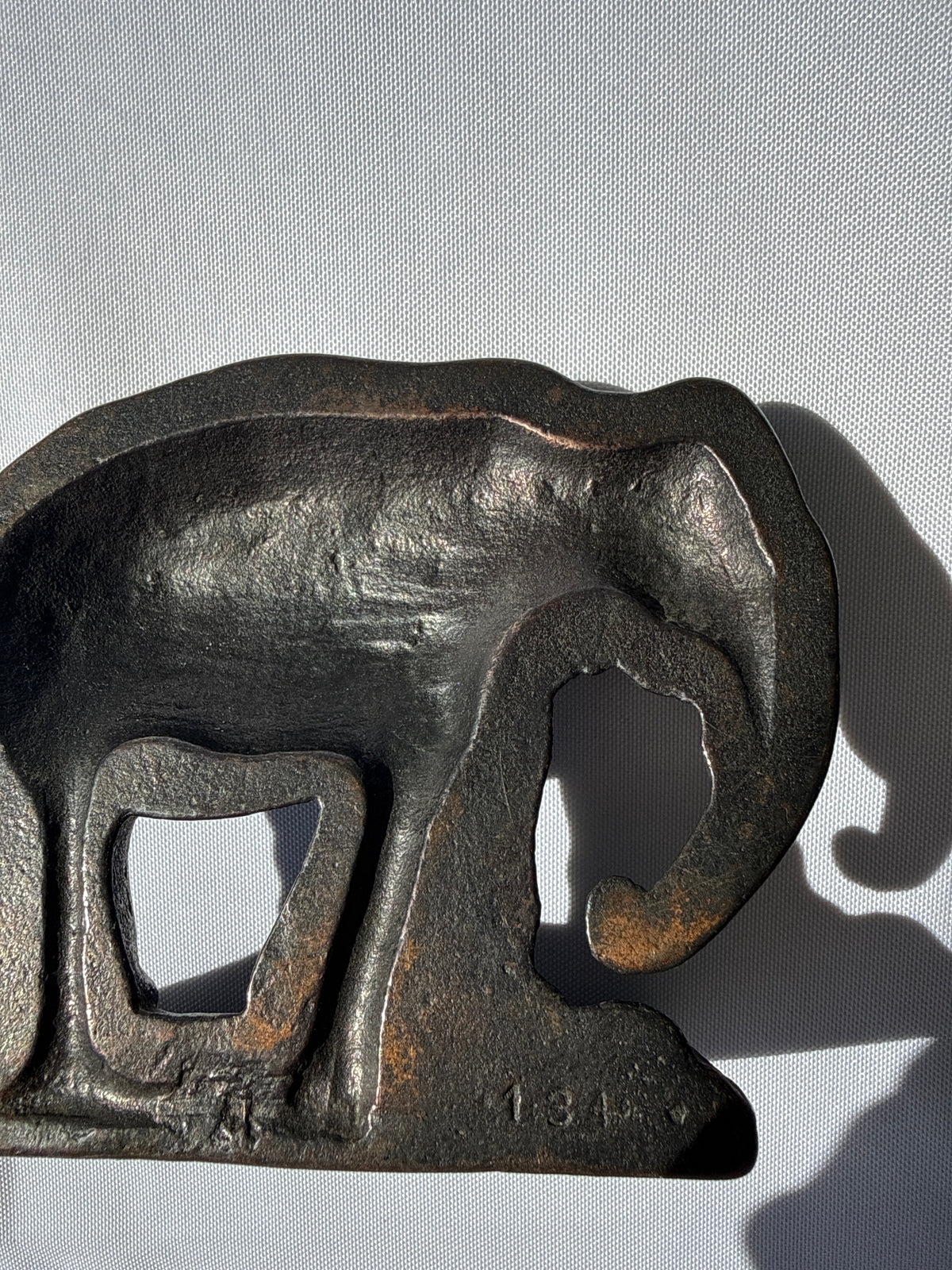 Elephant Cast Iron Bookends, 5”