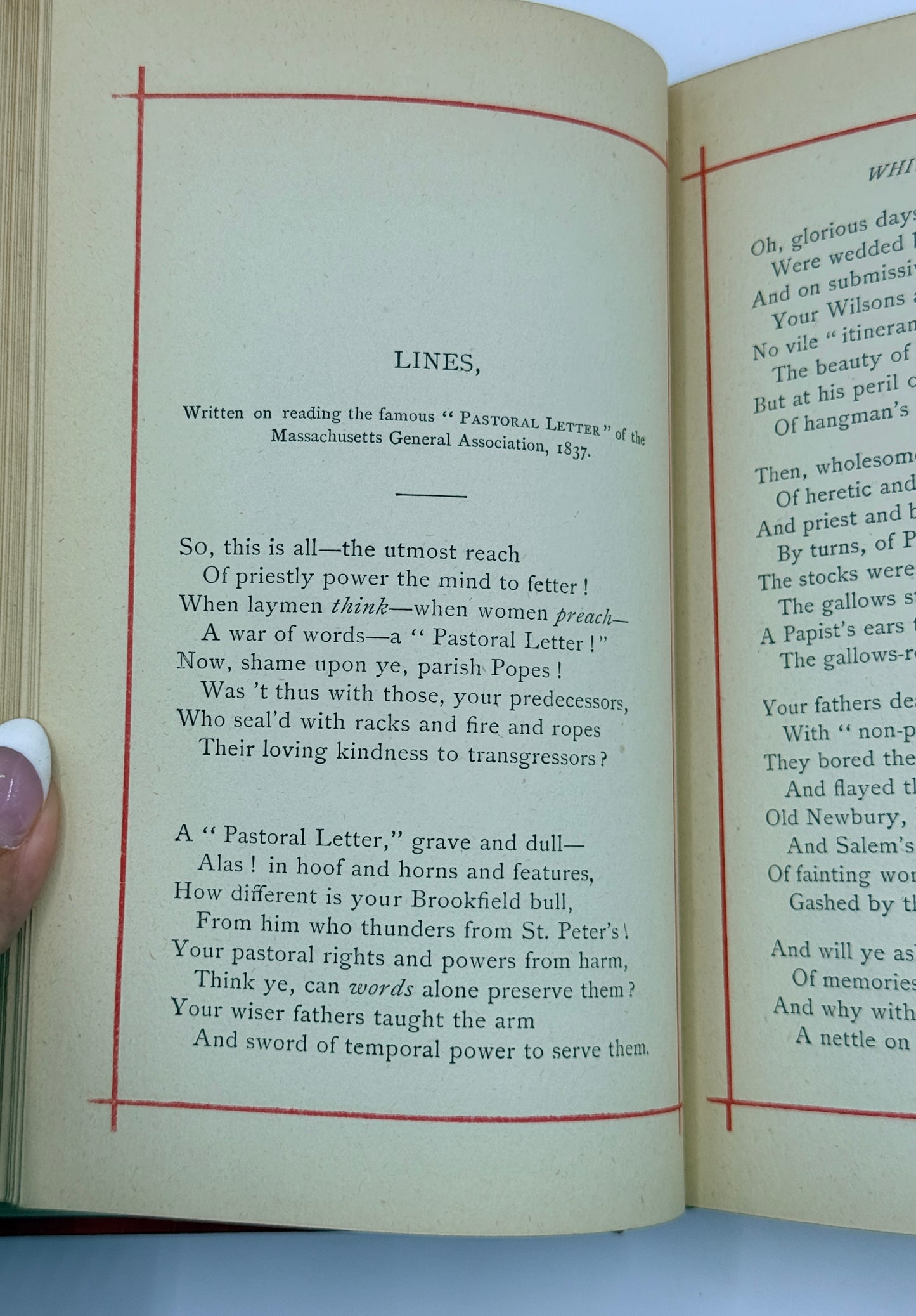 Poems by John Whittier