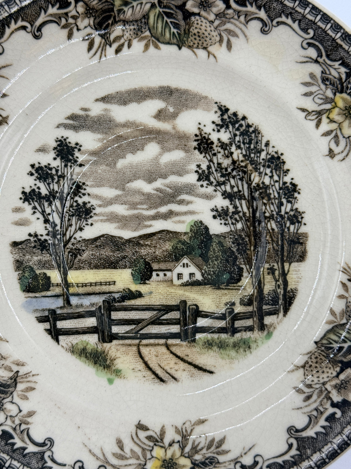 Floral English Country Style Small Plate, 5"
