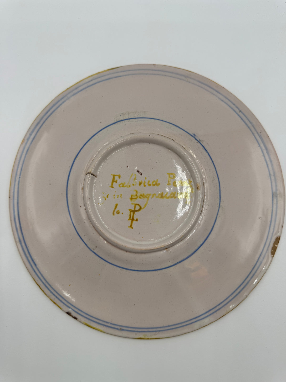 Antique Signed Royal Style Italian Plate