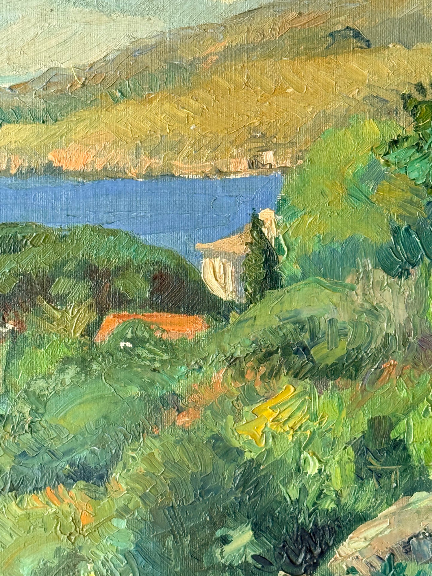 European Seascape Signed Oil Painting, 21”