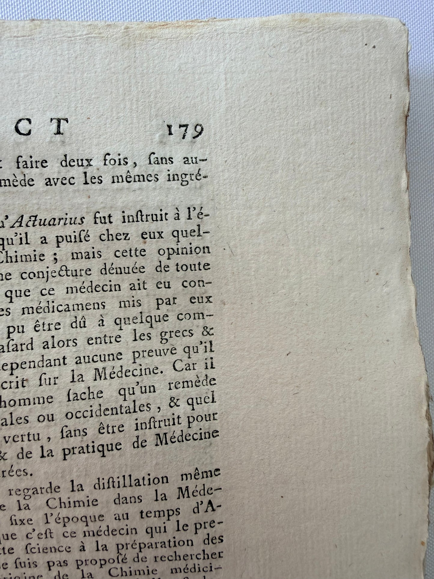Large French Medical Dictionary Encyclopedia, 1787