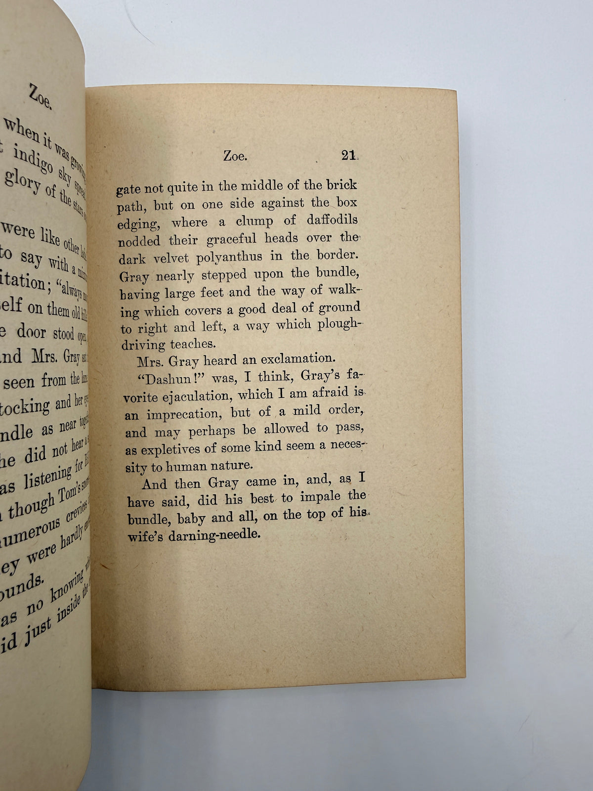 Zoe- an Antique Book