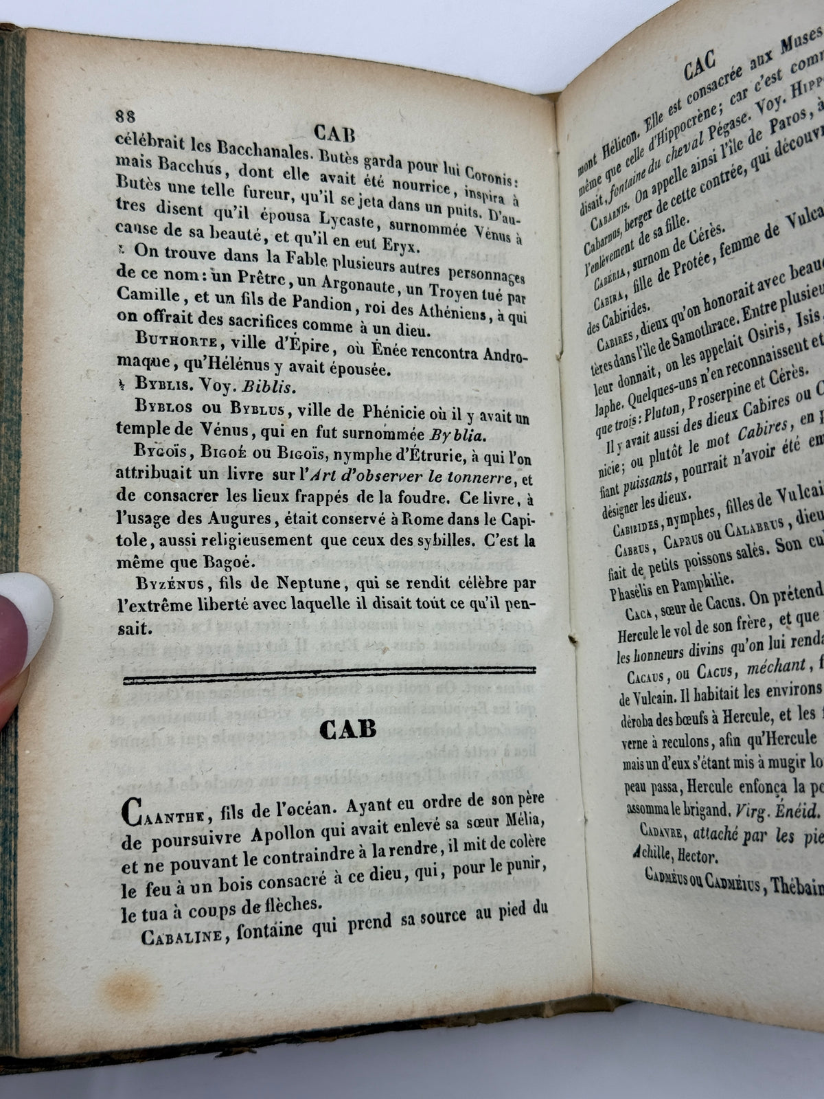 Dictionnaire Abrege de la Fable by Chompre, 1837