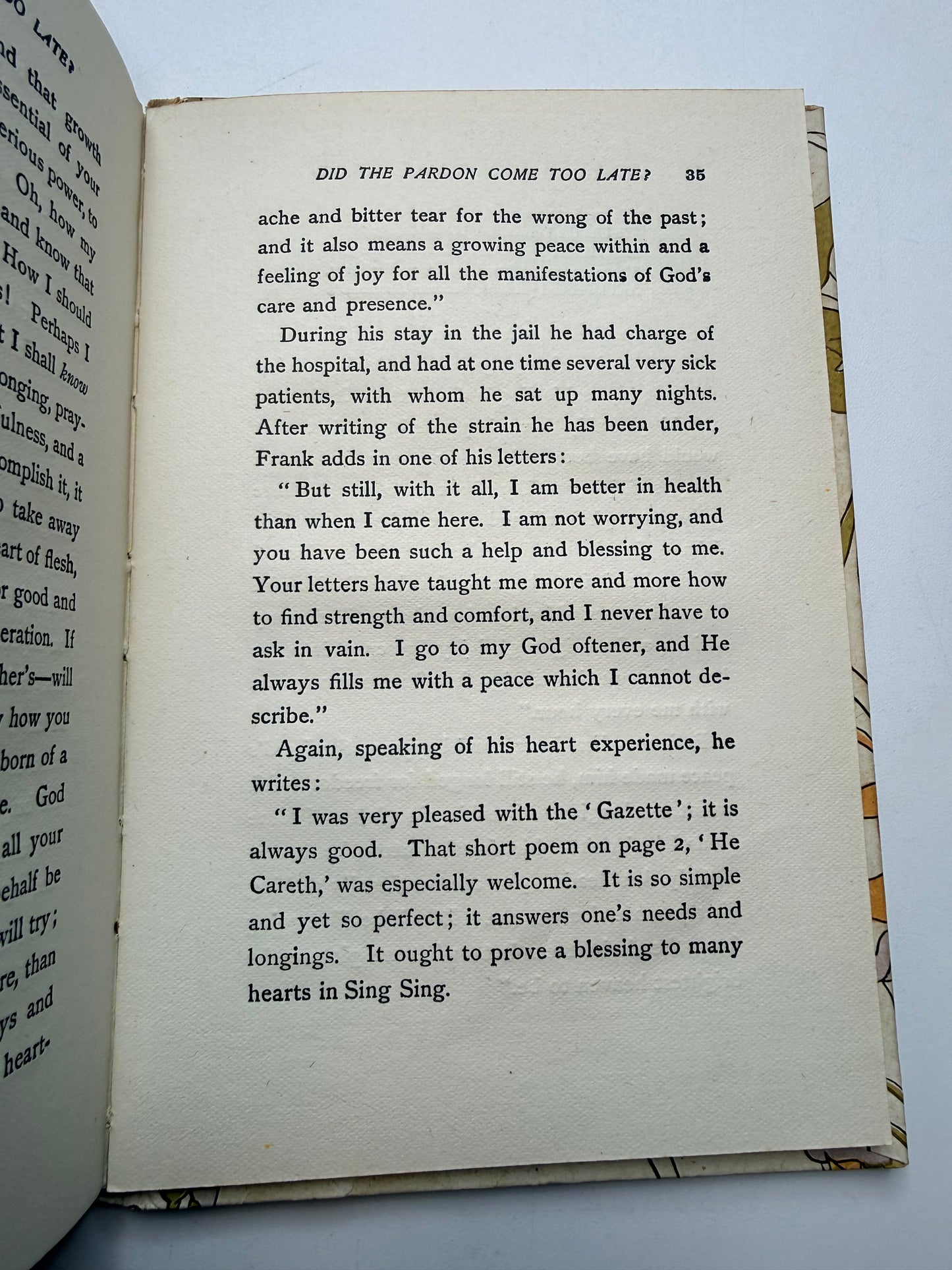 Did the Pardon Come too Late? 1897