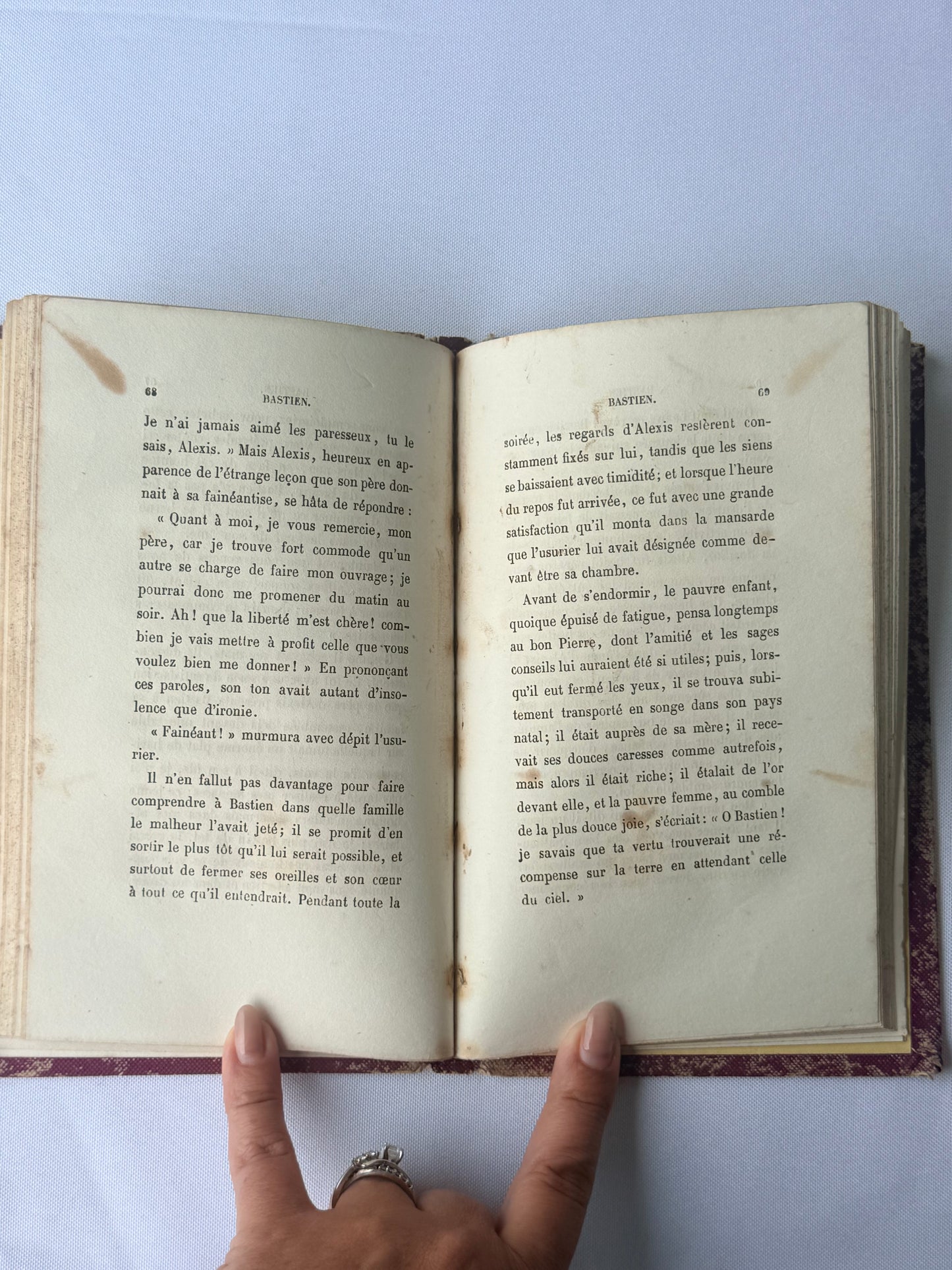 Bastien, Purple French Cartonnage Book