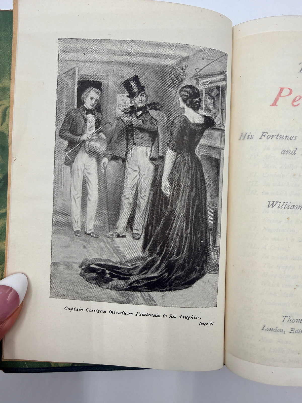 The History of Pendennis by Thackeray, Leather Binding