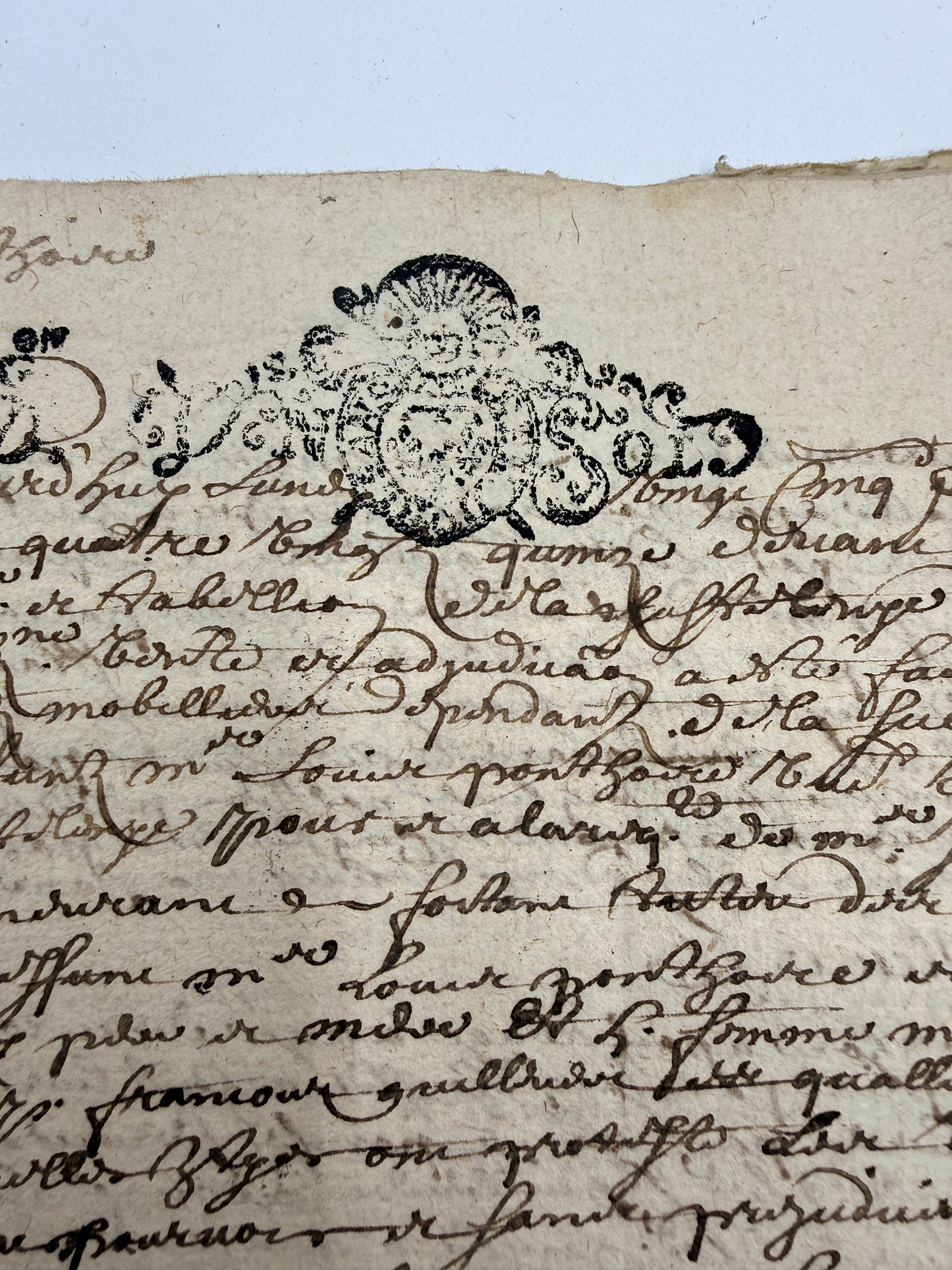 French Handwritten Document, 1695, 16-page