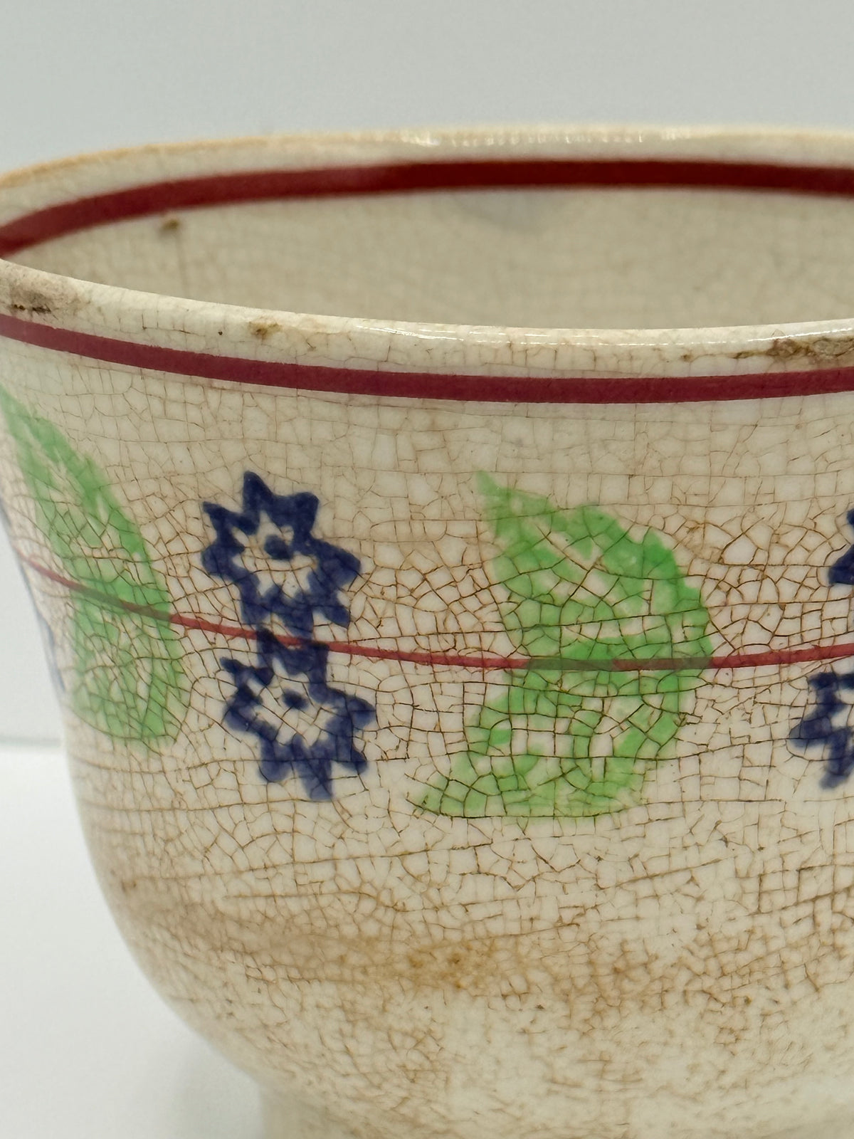 Small Ironstone Floral Bowl
