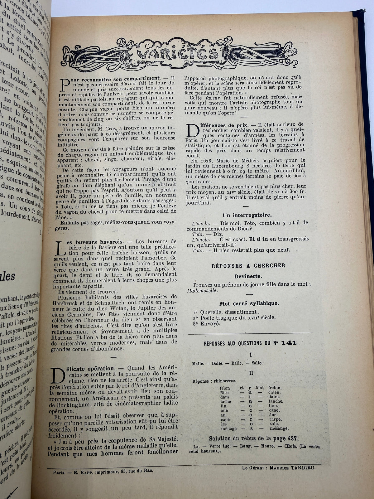 Les Petit Francais Illustraé Journal, 1902, Antique French Journal Collection
