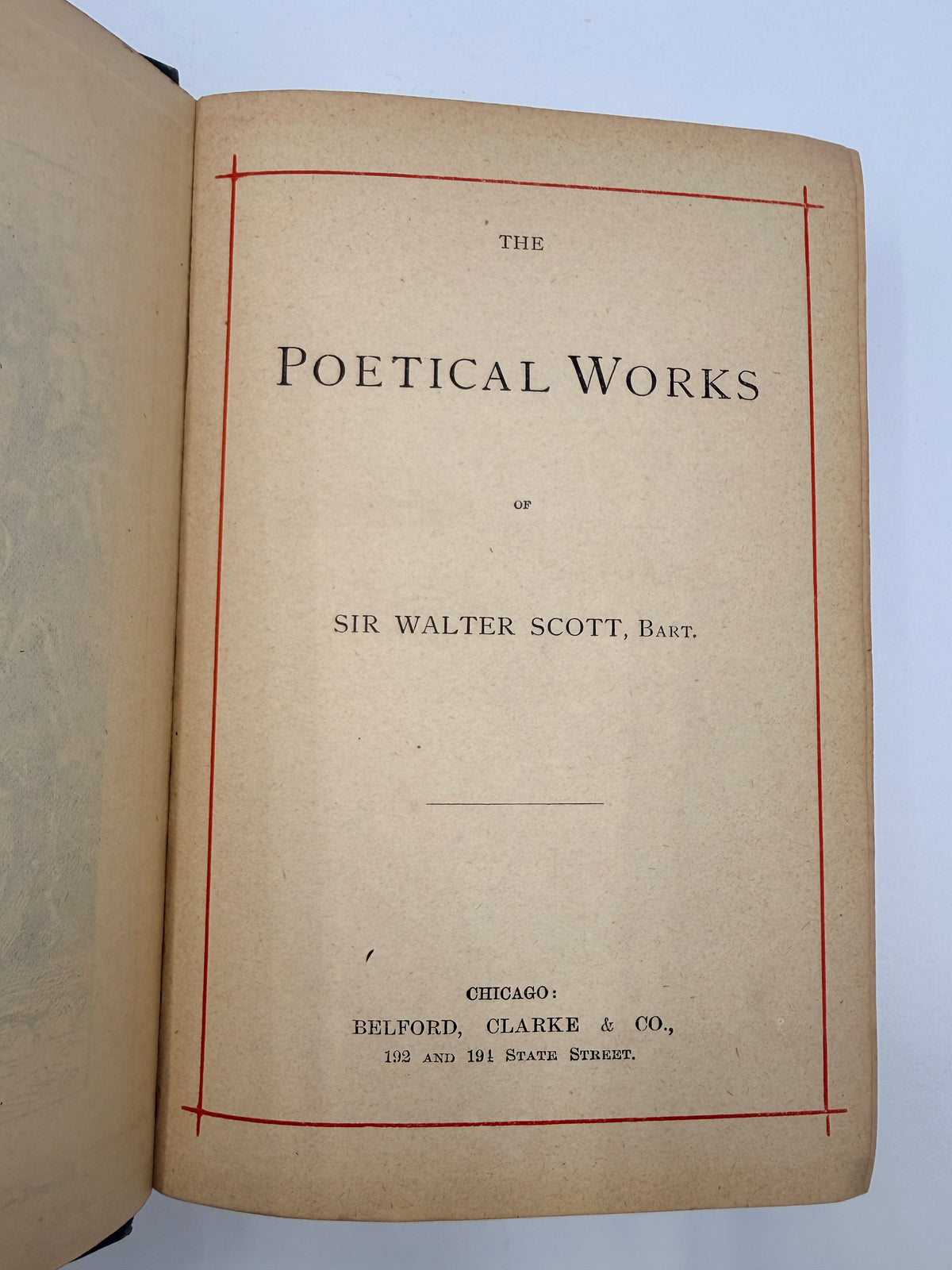 Sir Walter Scott’s Poetical Works, 1880’s