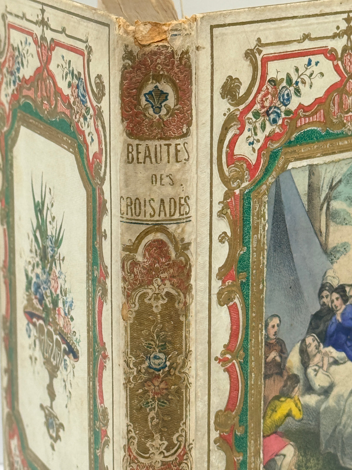 Beauties of the History of the Crusades, French Cartonnage Book