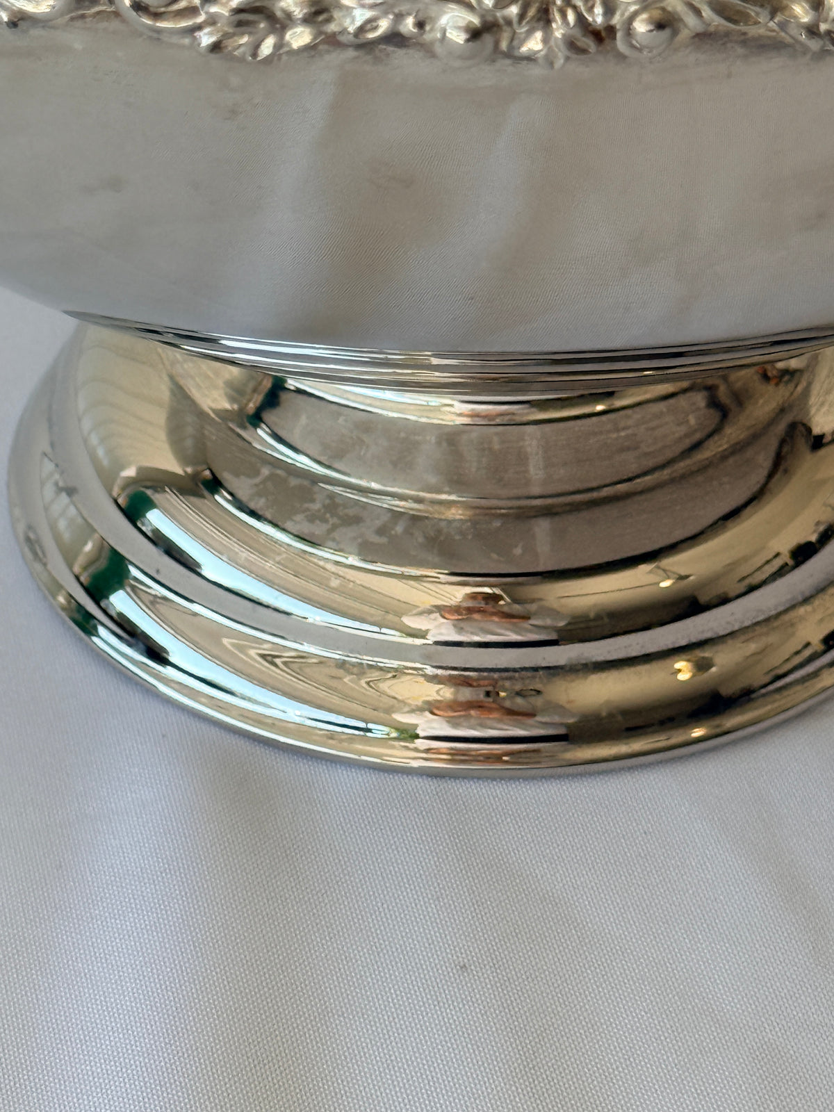 Vintage Silver Plated Pedestal Centerpiece Bowl