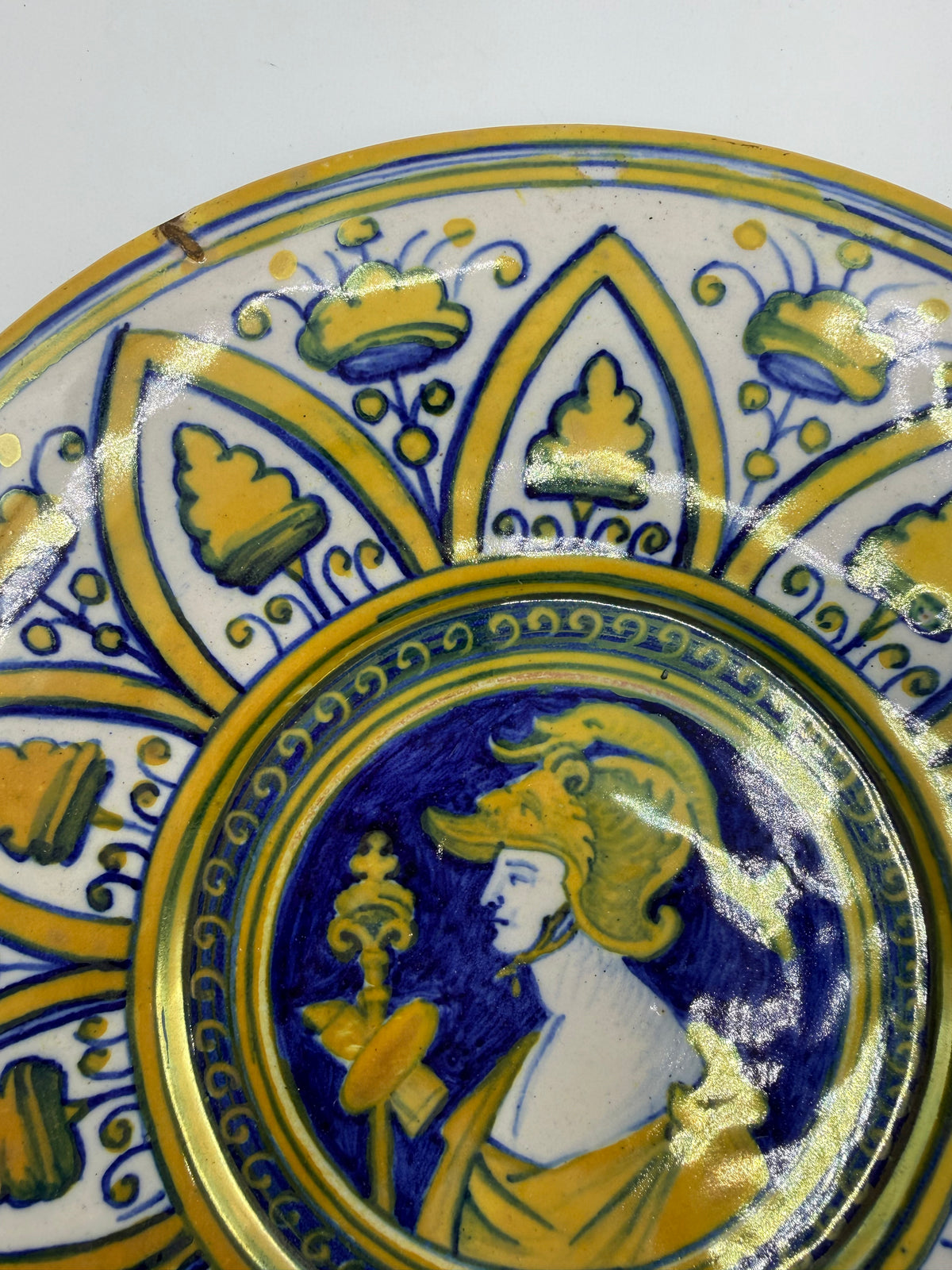 Antique Signed Royal Style Italian Plate