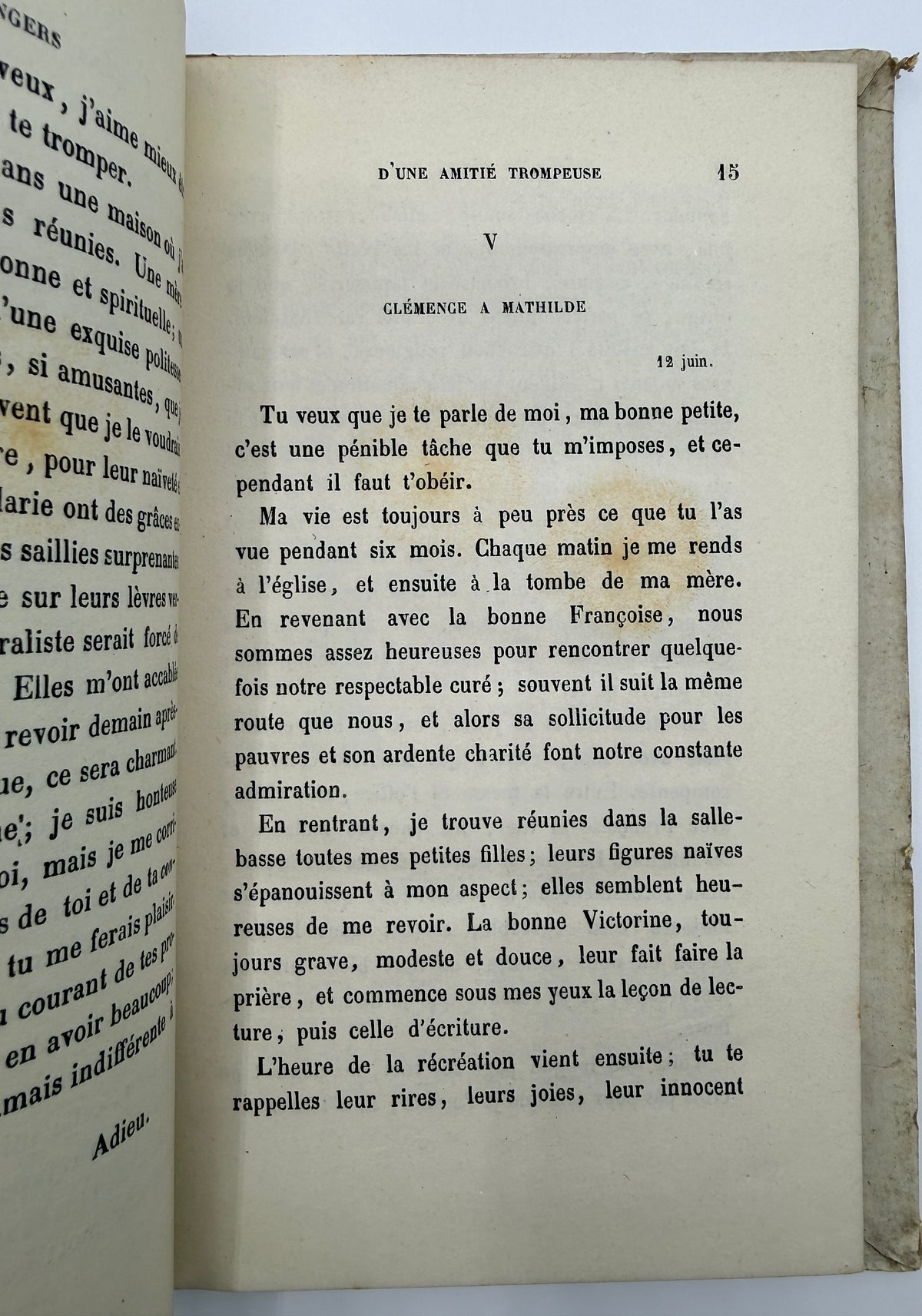 The Dangers of Deceptive Friendship, French Cartonnage Book
