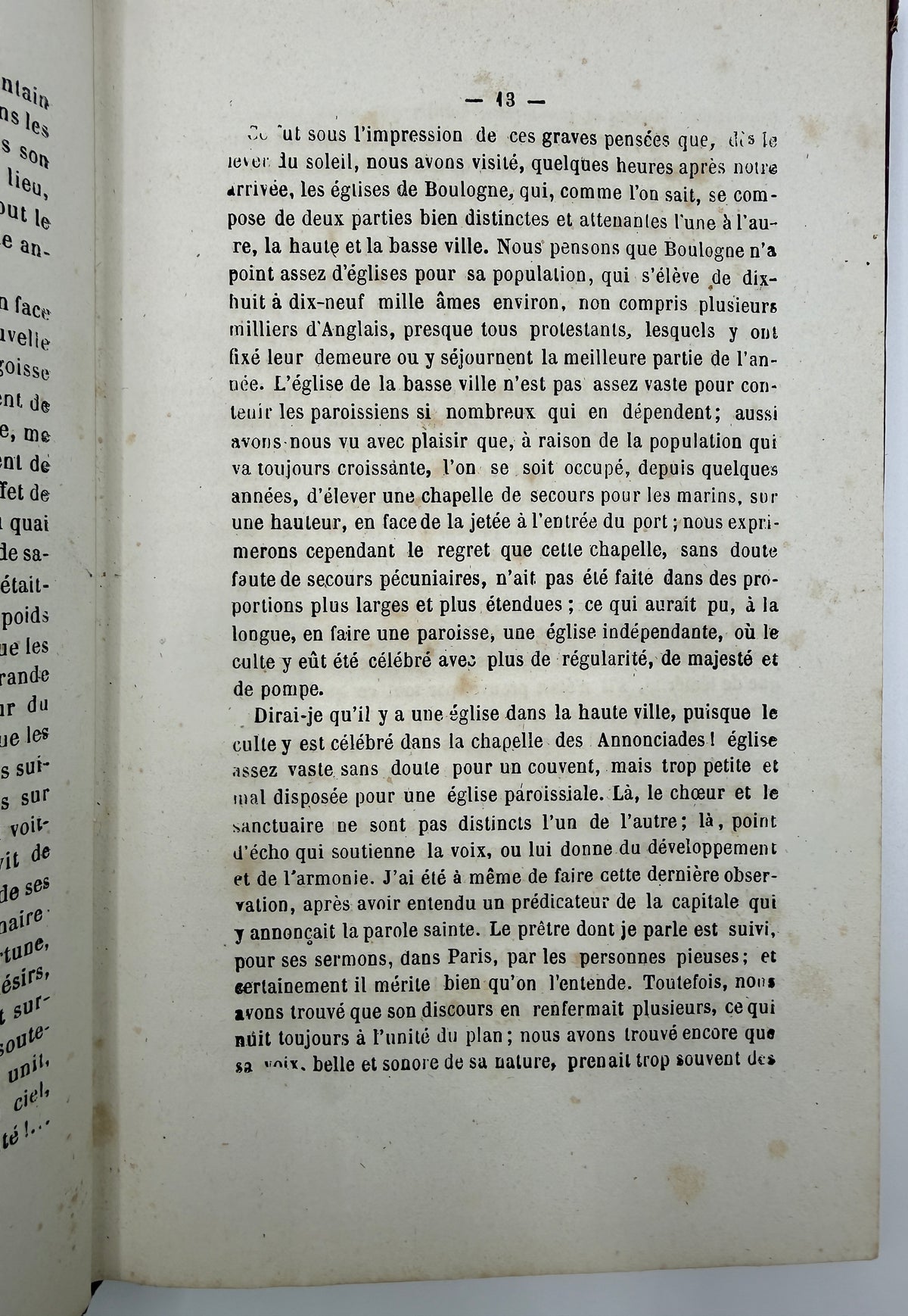 Voyage en Angleterre, French or Trip to England