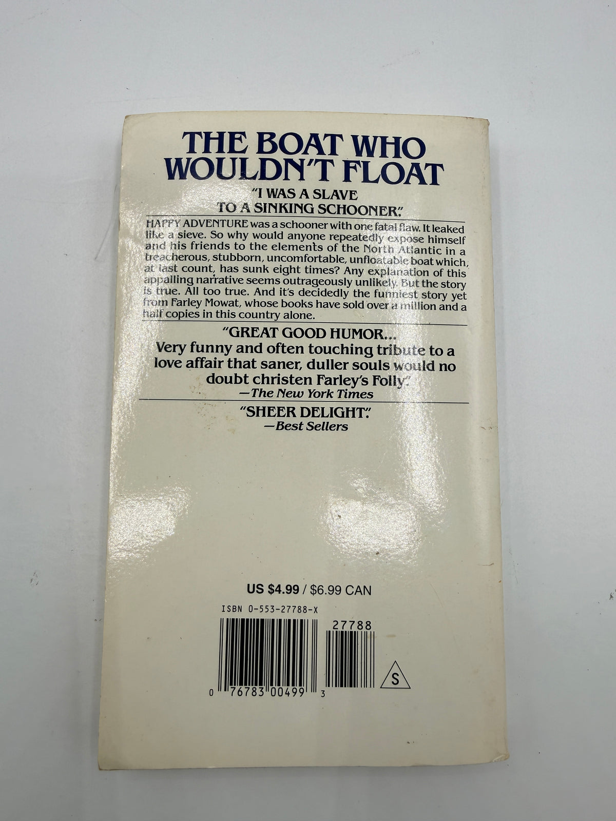 The Boat Who Wouldn't Float by Farley Mowat