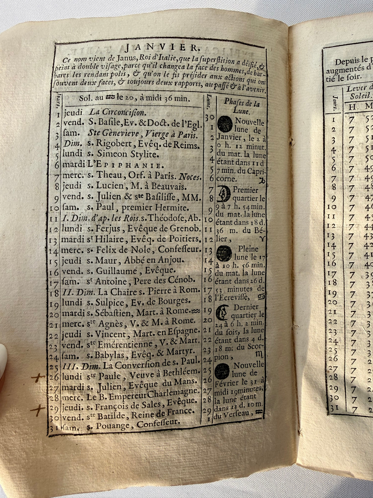 Almanach Royal, French 18th Century Almanac, 1756