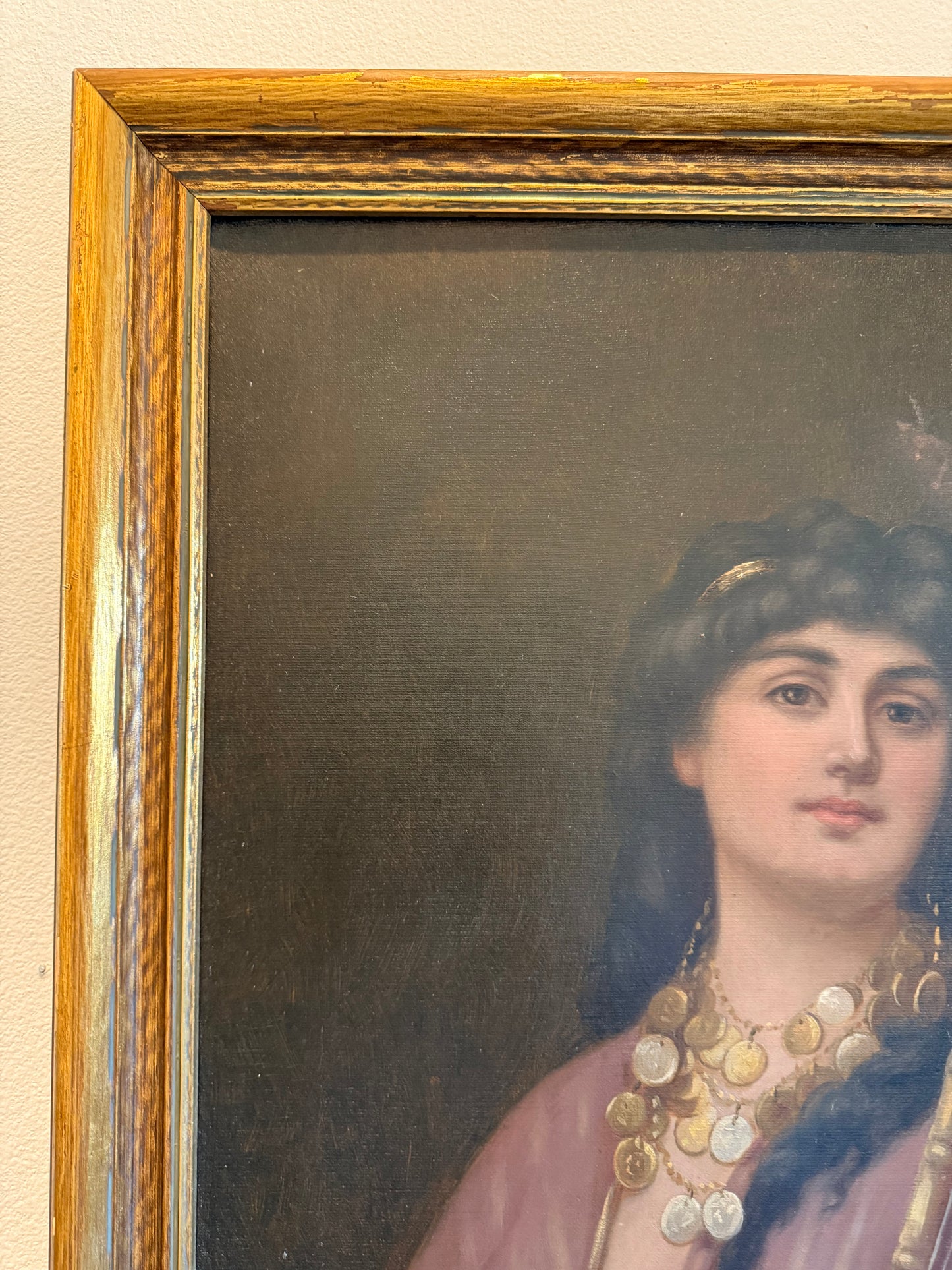 Oil Painting St Cecilia, 19th Century
