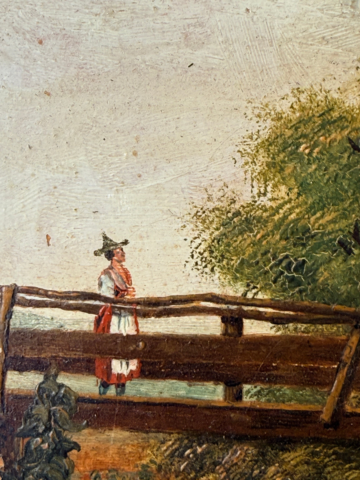 Wilhelm Busch Landscape Oil Painting, German Artist (1832-1908)