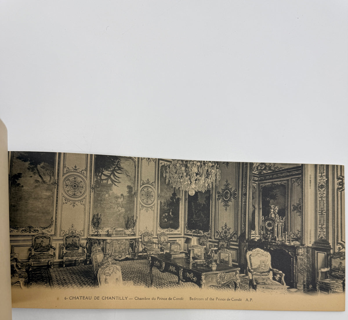 Le Chateau Chantilly le Parc Panoramiques, French Vintage Panoramics