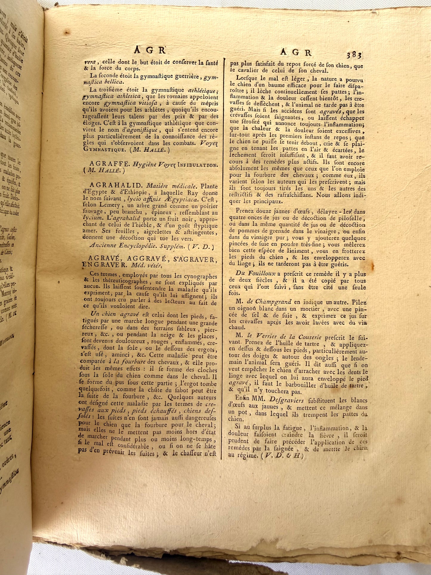 Large French Medical Dictionary Encyclopedia, 1787