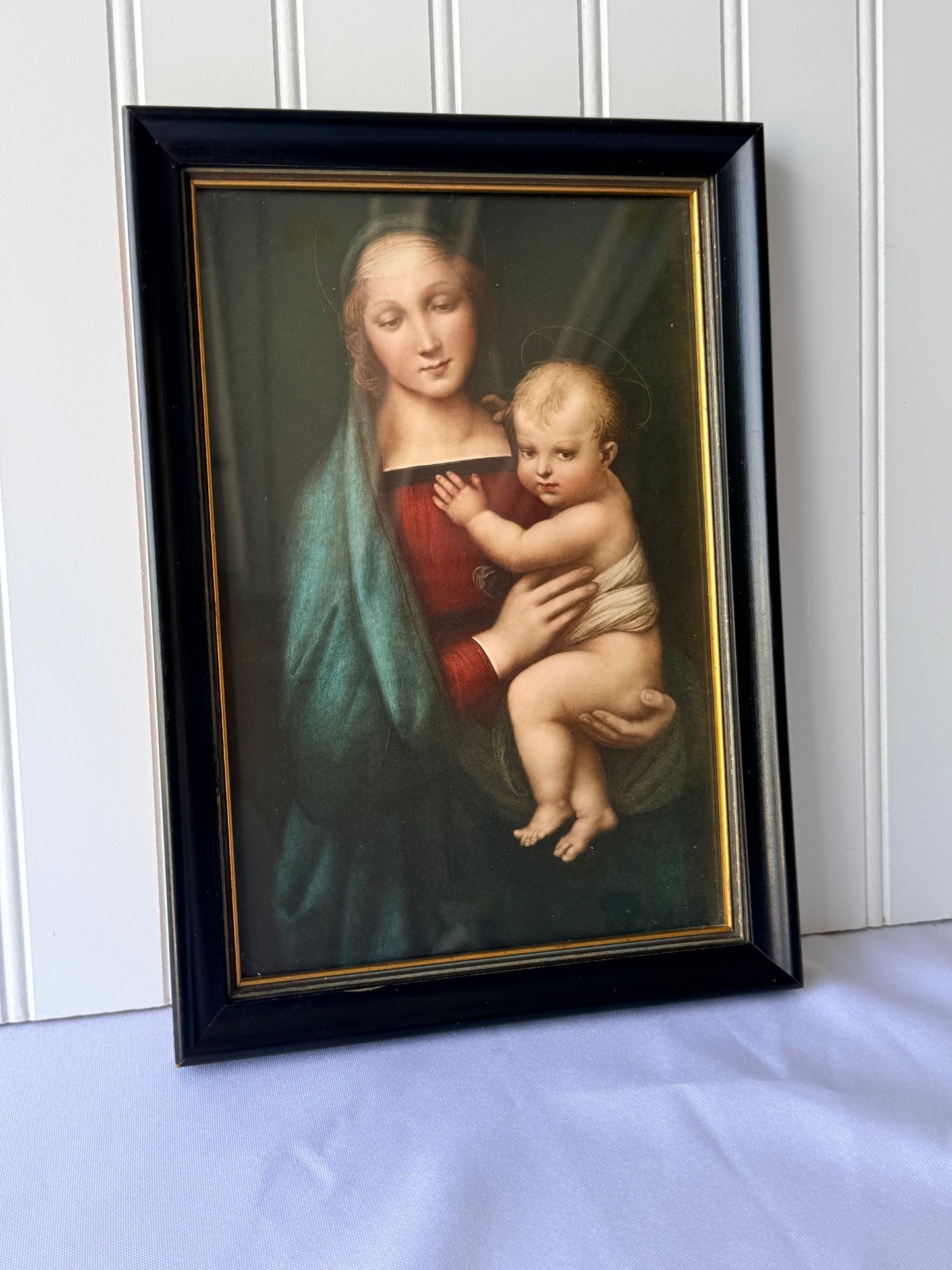 Madonna Christian Print by Roberto Hoesch, Italy, 11”