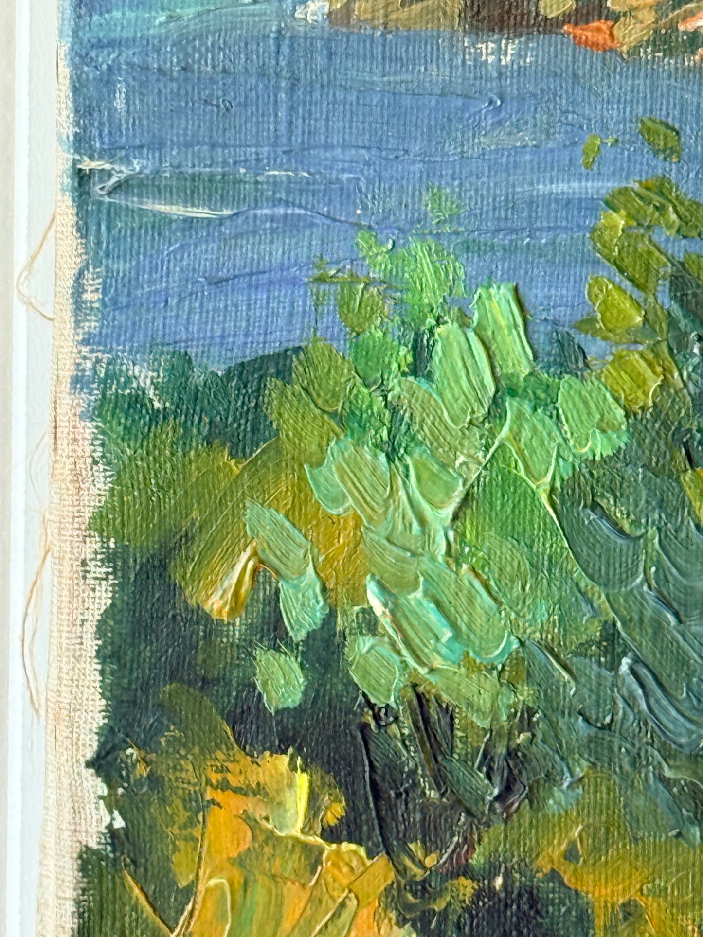 European Seascape Signed Oil Painting, 21”