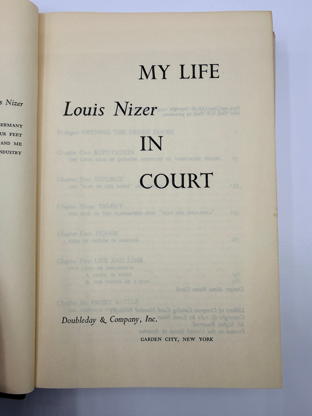 My Life in my Court by Louis Nizer