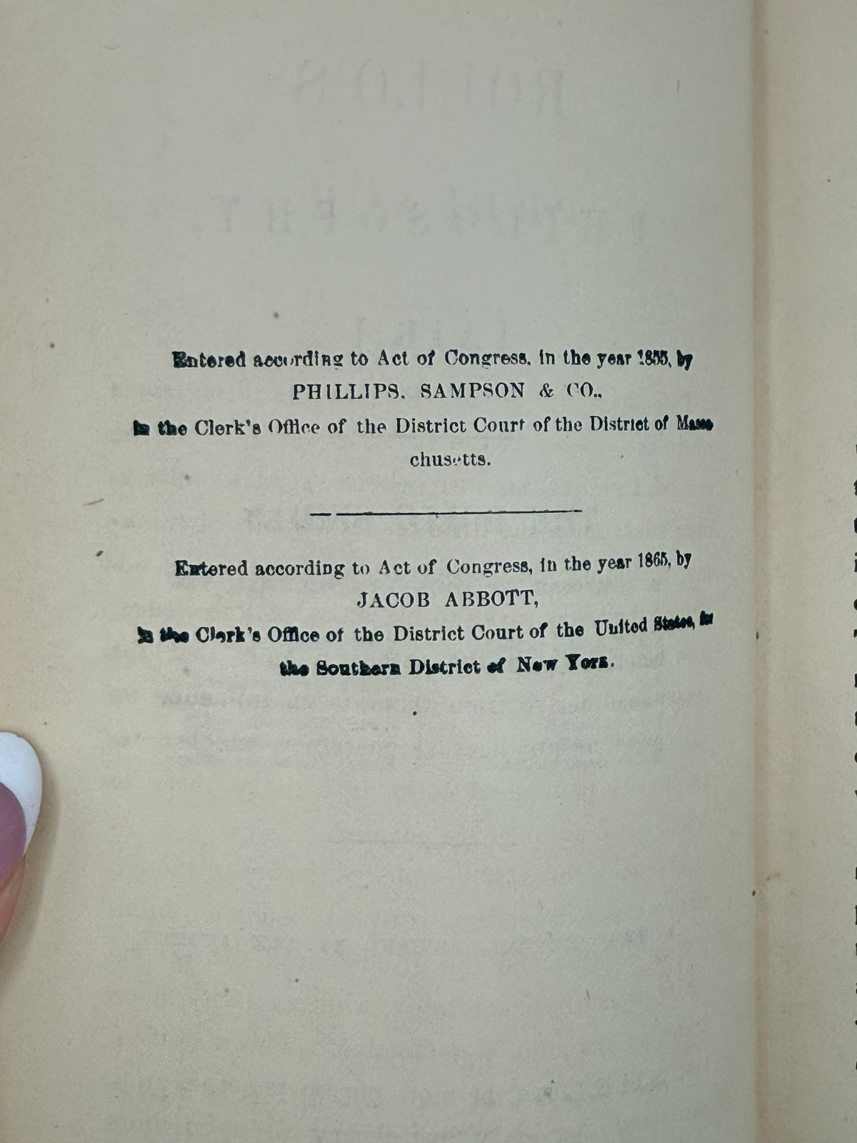 Rollo Books, Rollo’s Philosophy- Air, 1865